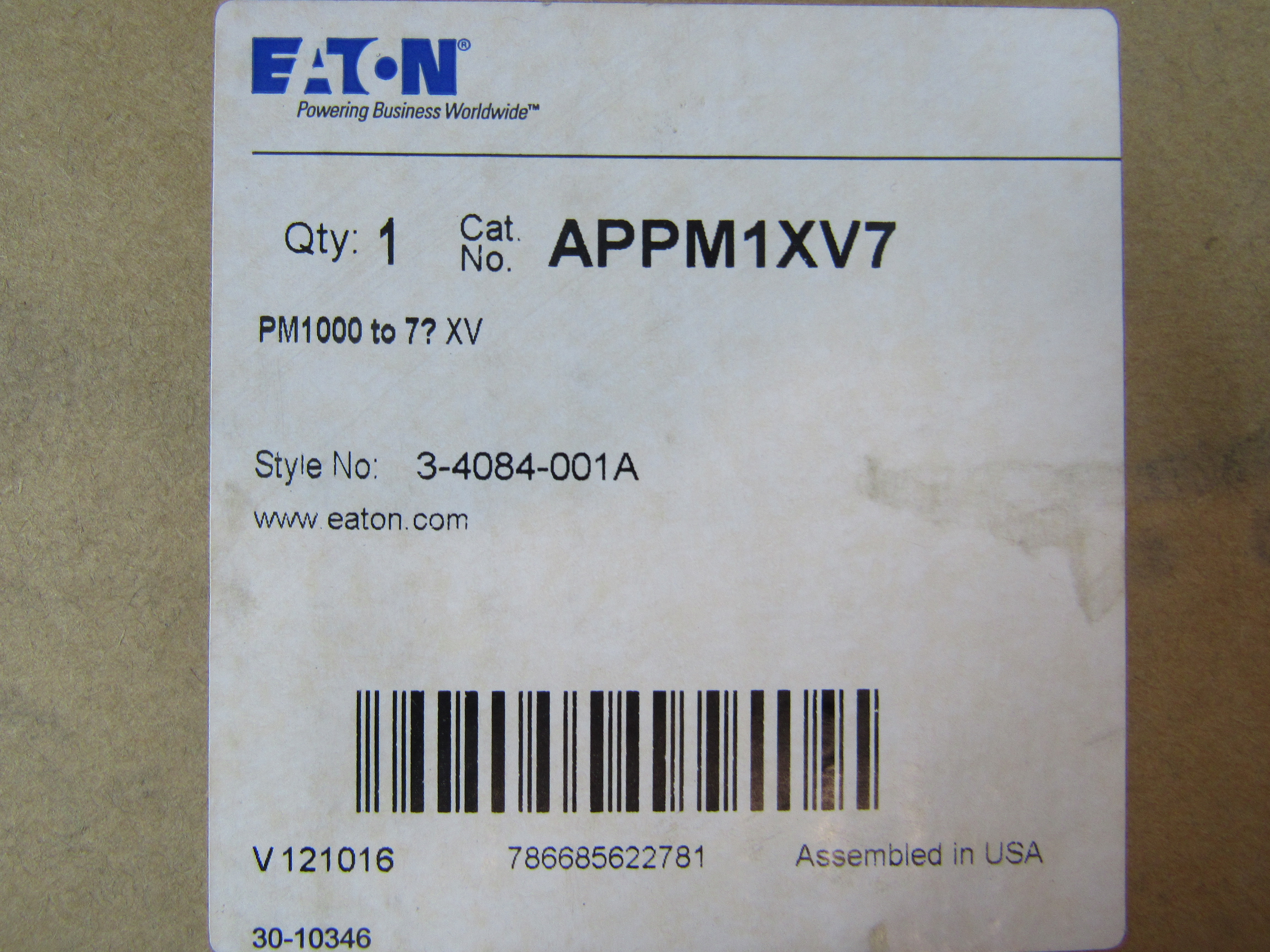 Eaton APPM1XV7 PLC Cables/Connectors/Accessories Eaton APPM1XV7 PLC Cables/Connectors/Accessories