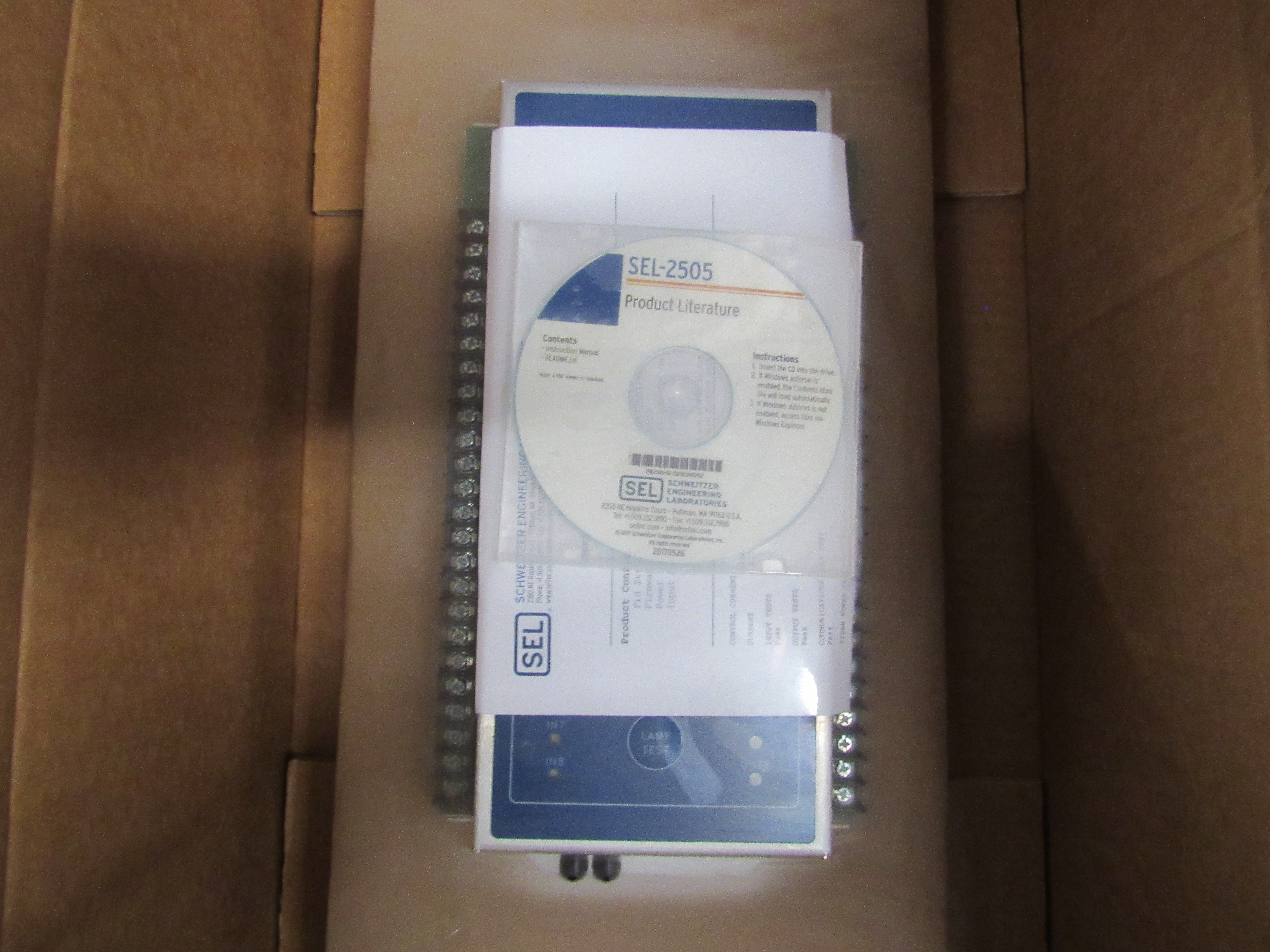 Schweitzer Engineering Laboratories 2505361XX Programmable Logic Controllers PLCs SEL-2505