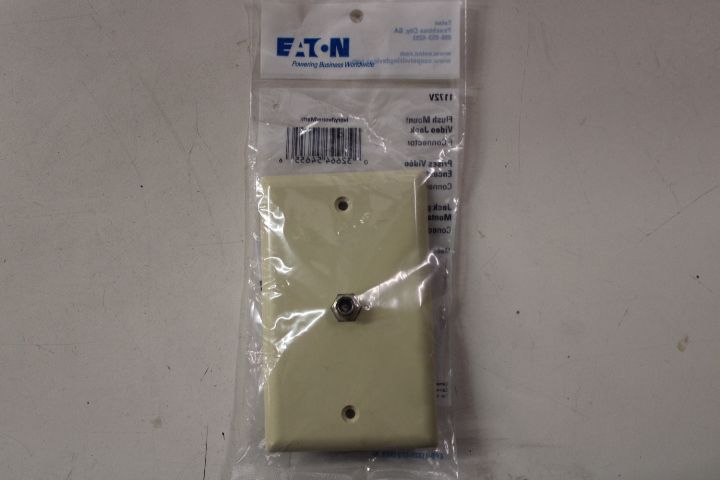 Eaton Wiring Devices 1172V Standard Wallplate and Coaxial Jack