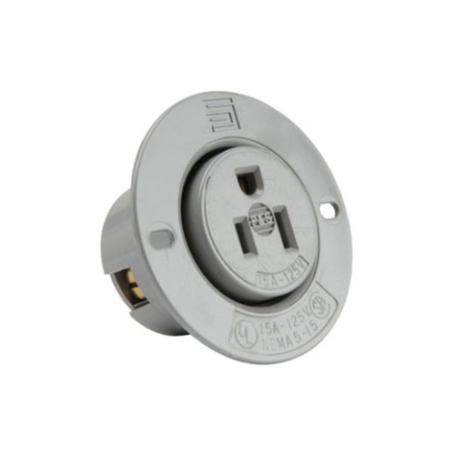 Pass & Seymour 5279SS Straight Blade Flanged Outlet (Repackaged)