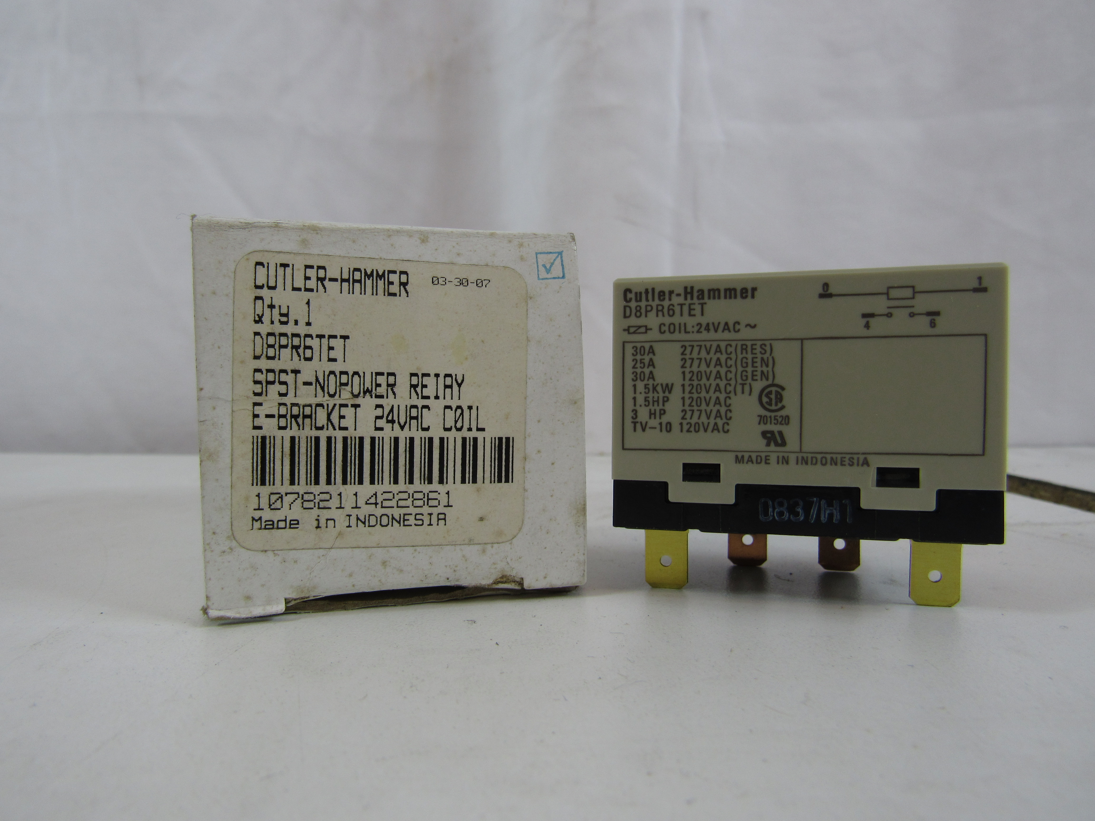 Eaton D8PR6TET Relays 1P 24V