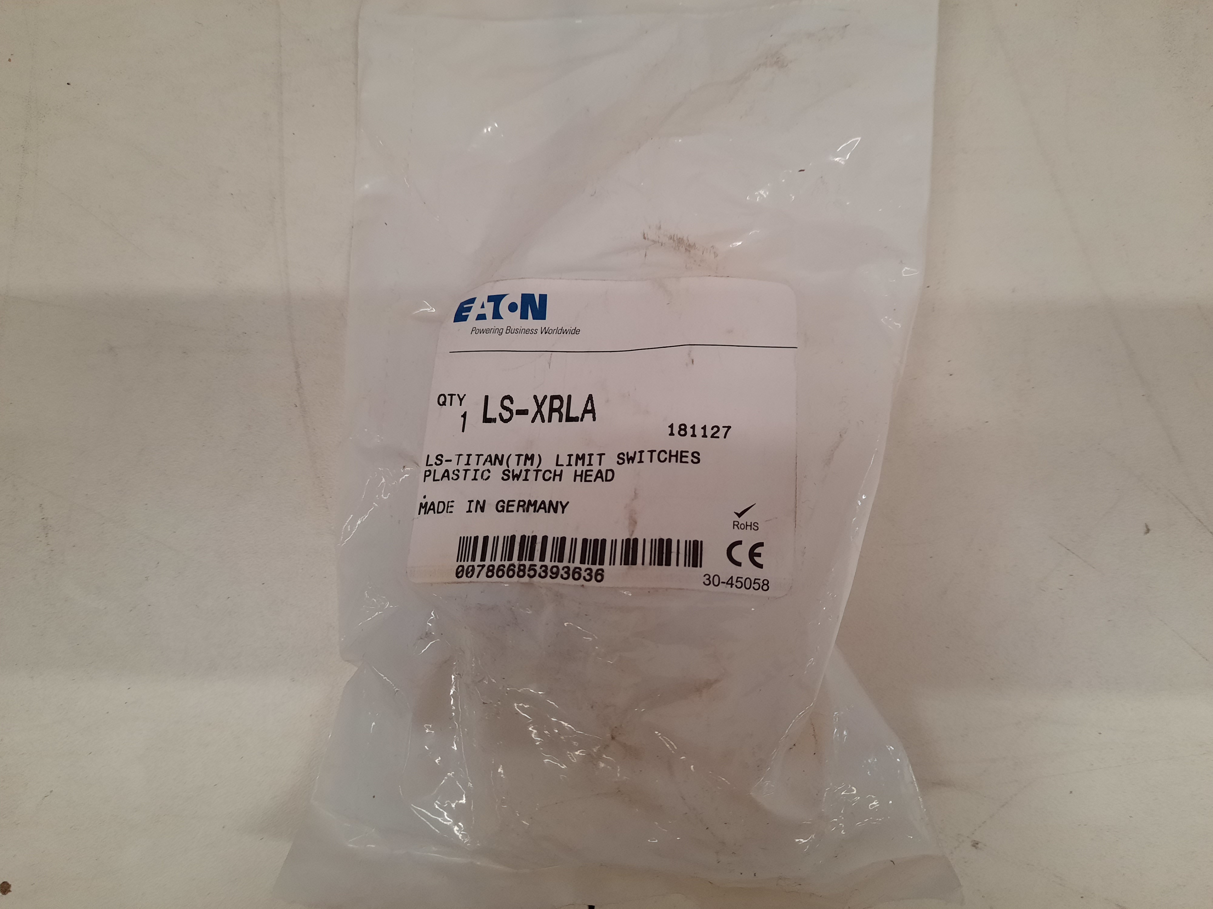 Eaton LS-XRLA Miniature DIN Limit Switch Roller Lever Head