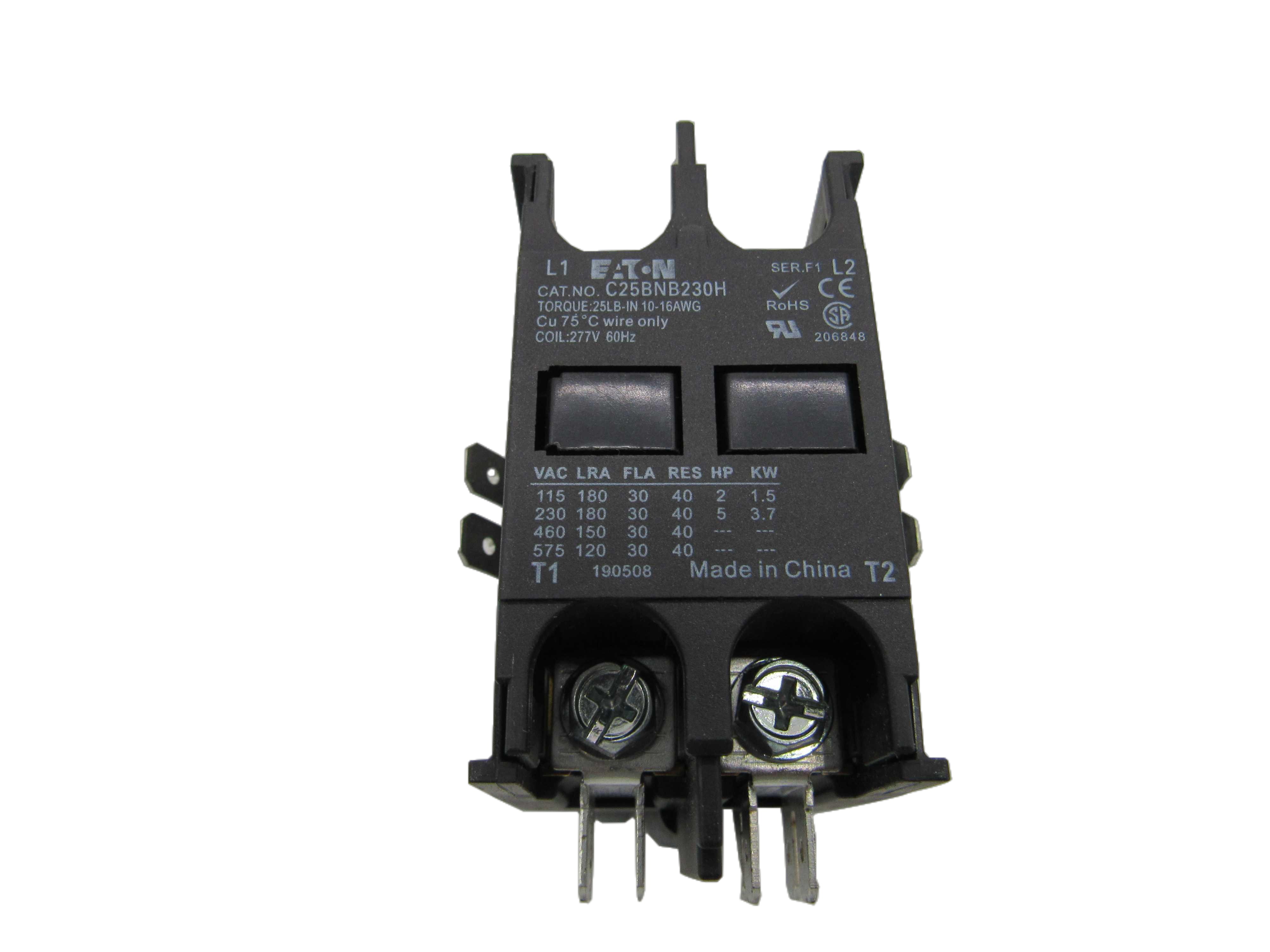 Eaton C25BNB230H Definite Purpose Contactor