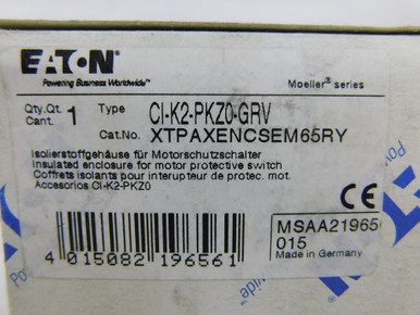 Eaton XTPAXENCSEM65RY Motor Protector Insulated Enclosure