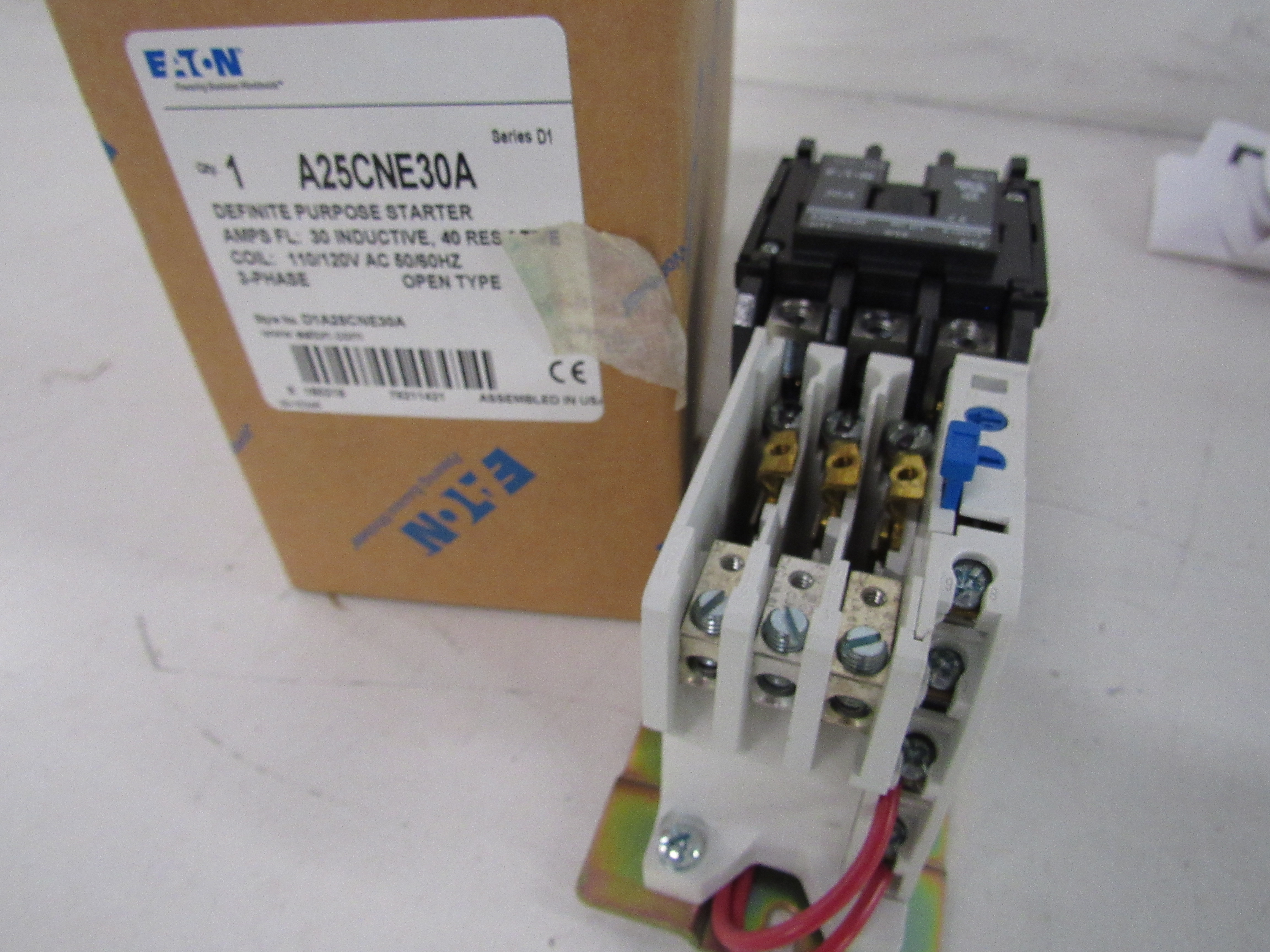 Eaton A25CNE30A Starters Open 30A 3Ph 110/120VAC
