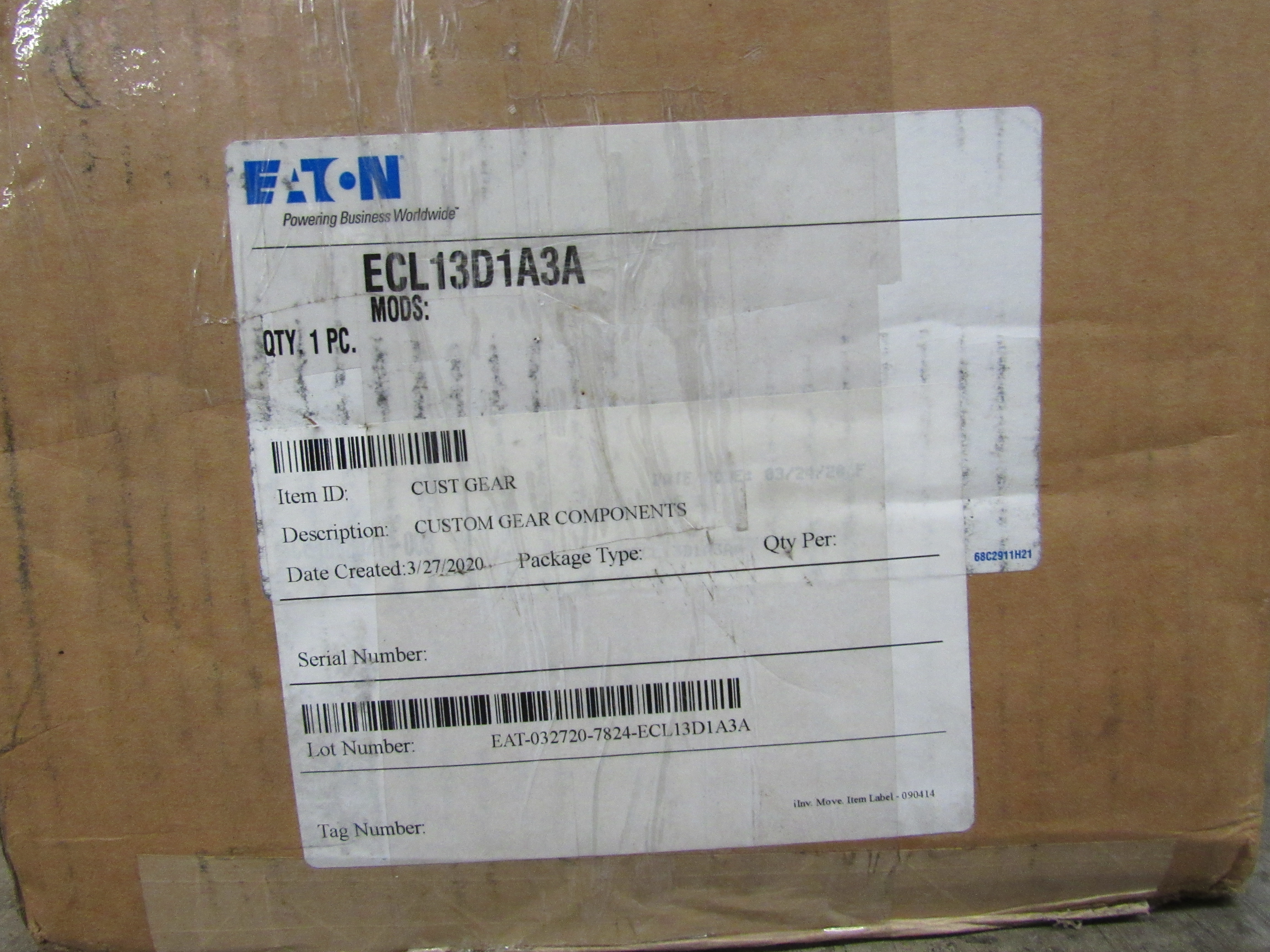 Eaton ECL13D1A3A Enclosed Contactors Lighting Contactor