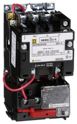 Square D 8536SBO2V02H30S Enclosure Magnetic Motor Starter