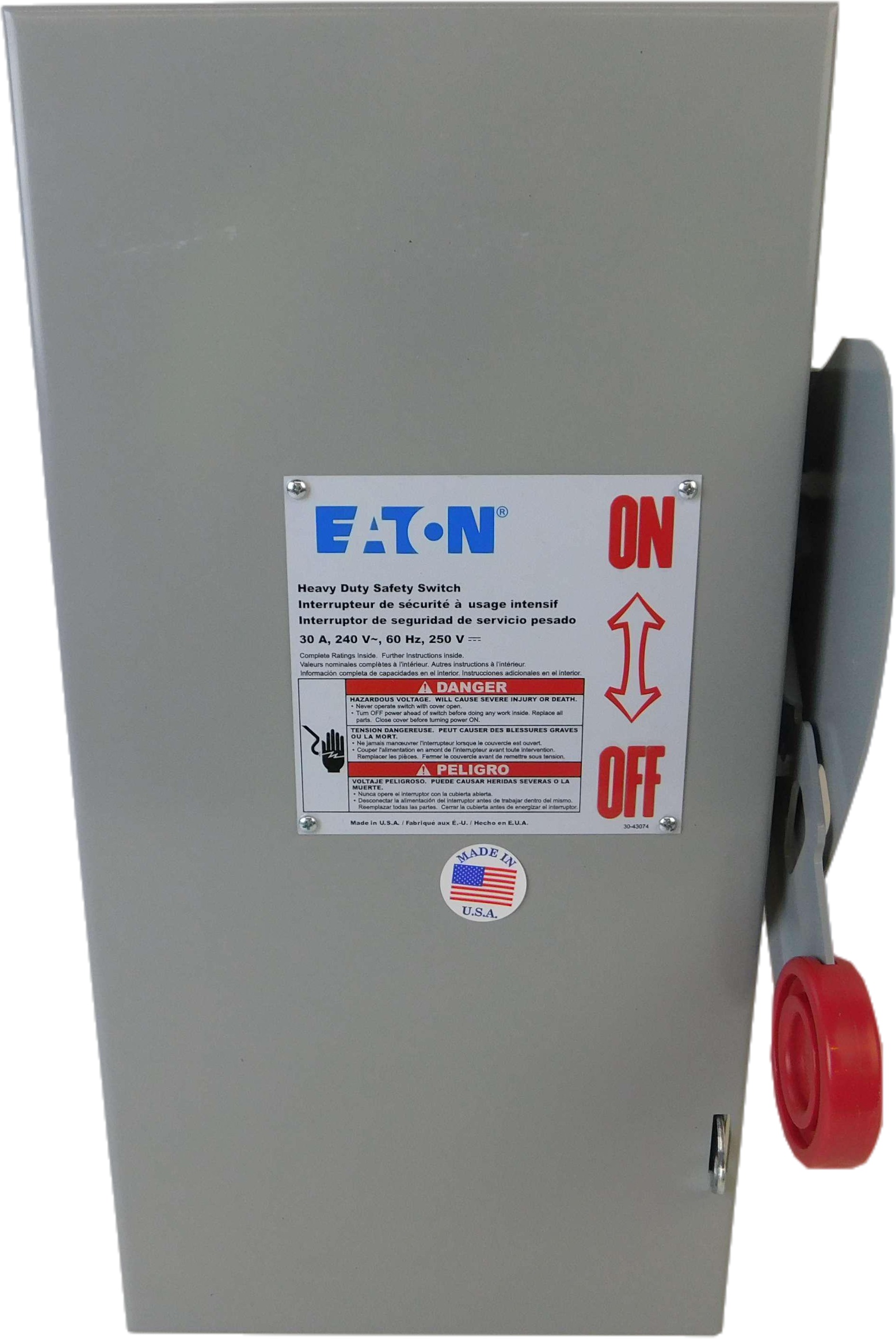 Eaton DH221NGK Single Throw Safety Switch (Used)