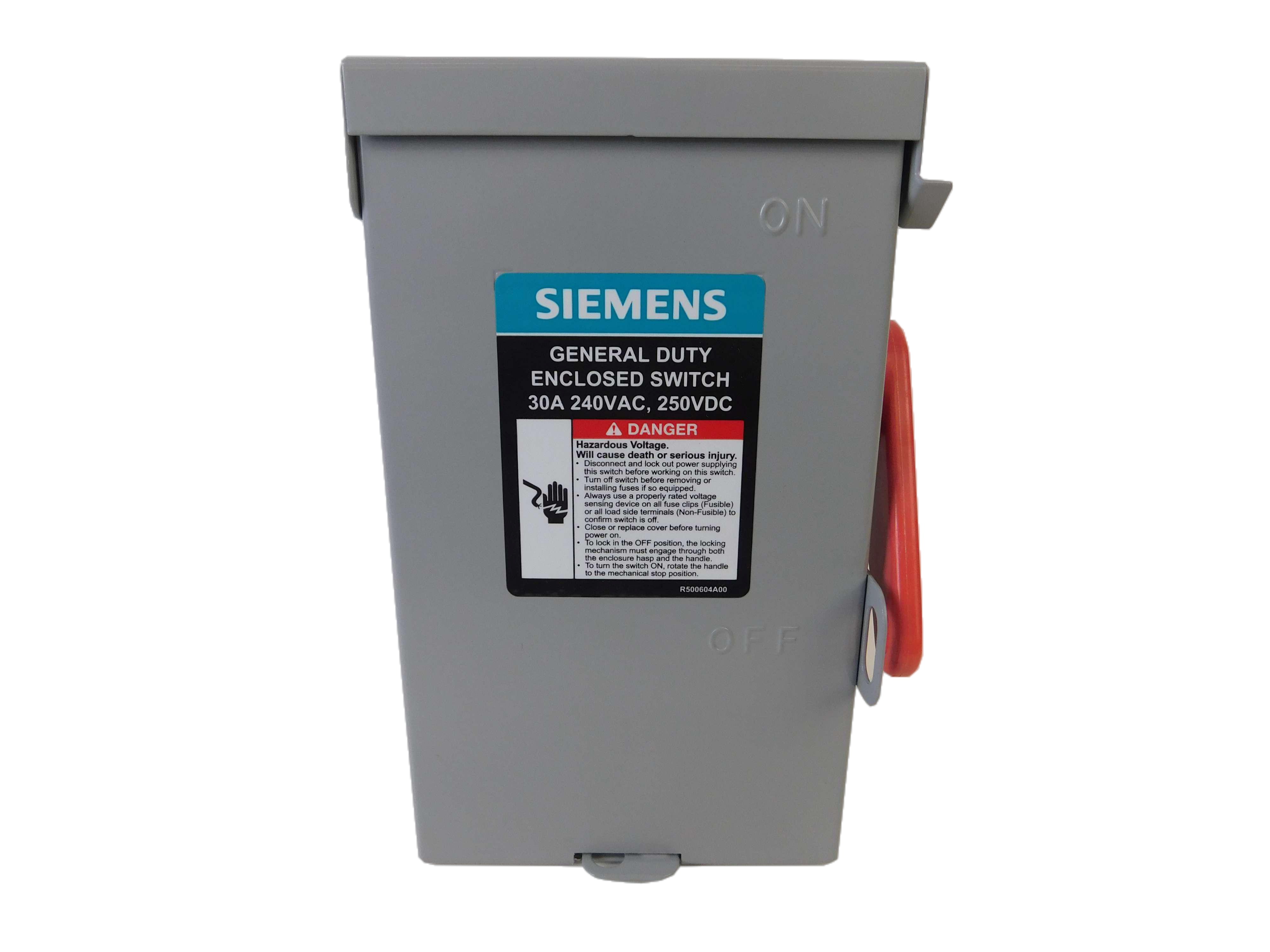 Siemens GF221NA Double Break Enclosed Safety Switch
