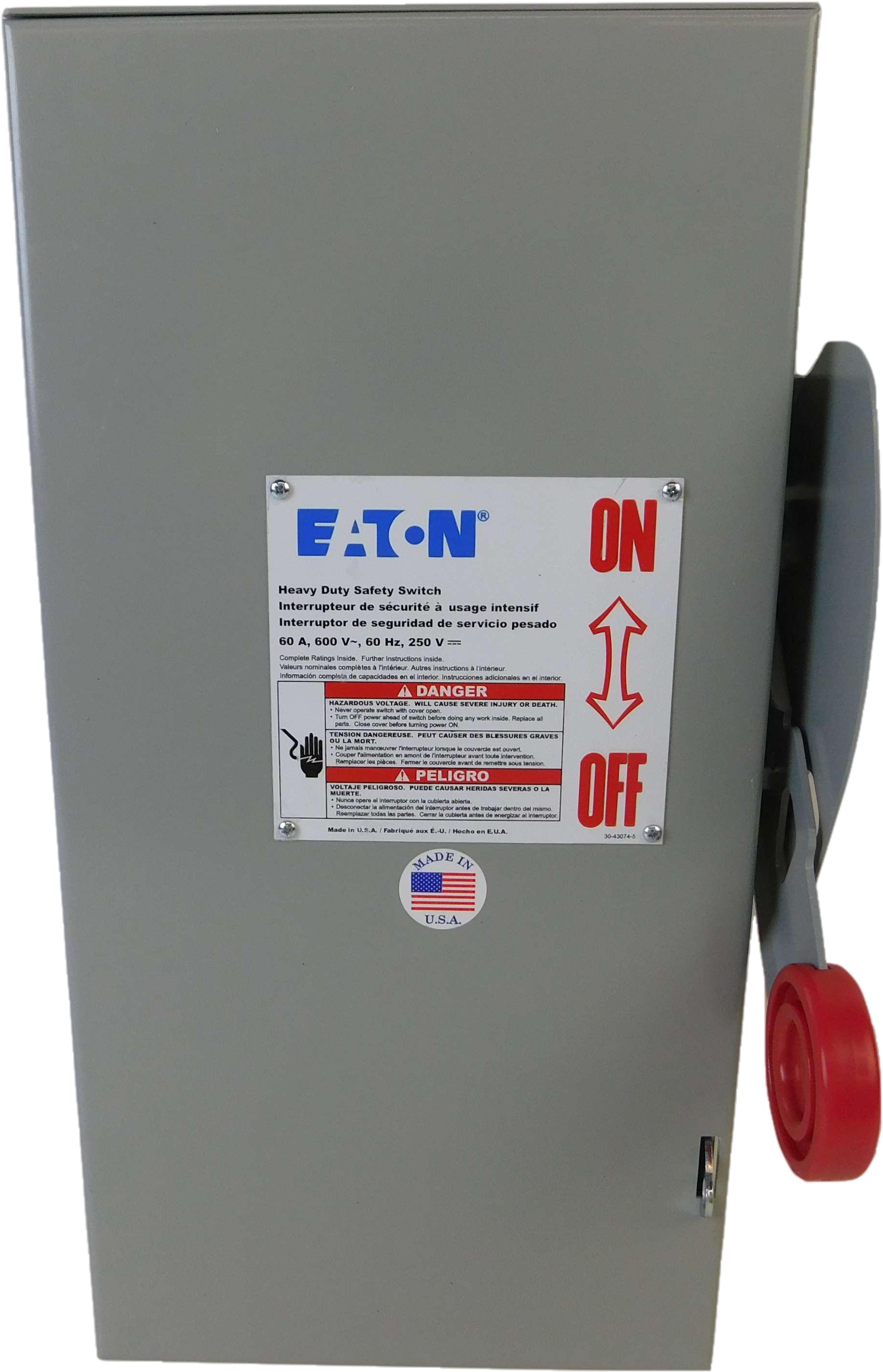 Eaton DH362NRK Single Throw Safety Switch