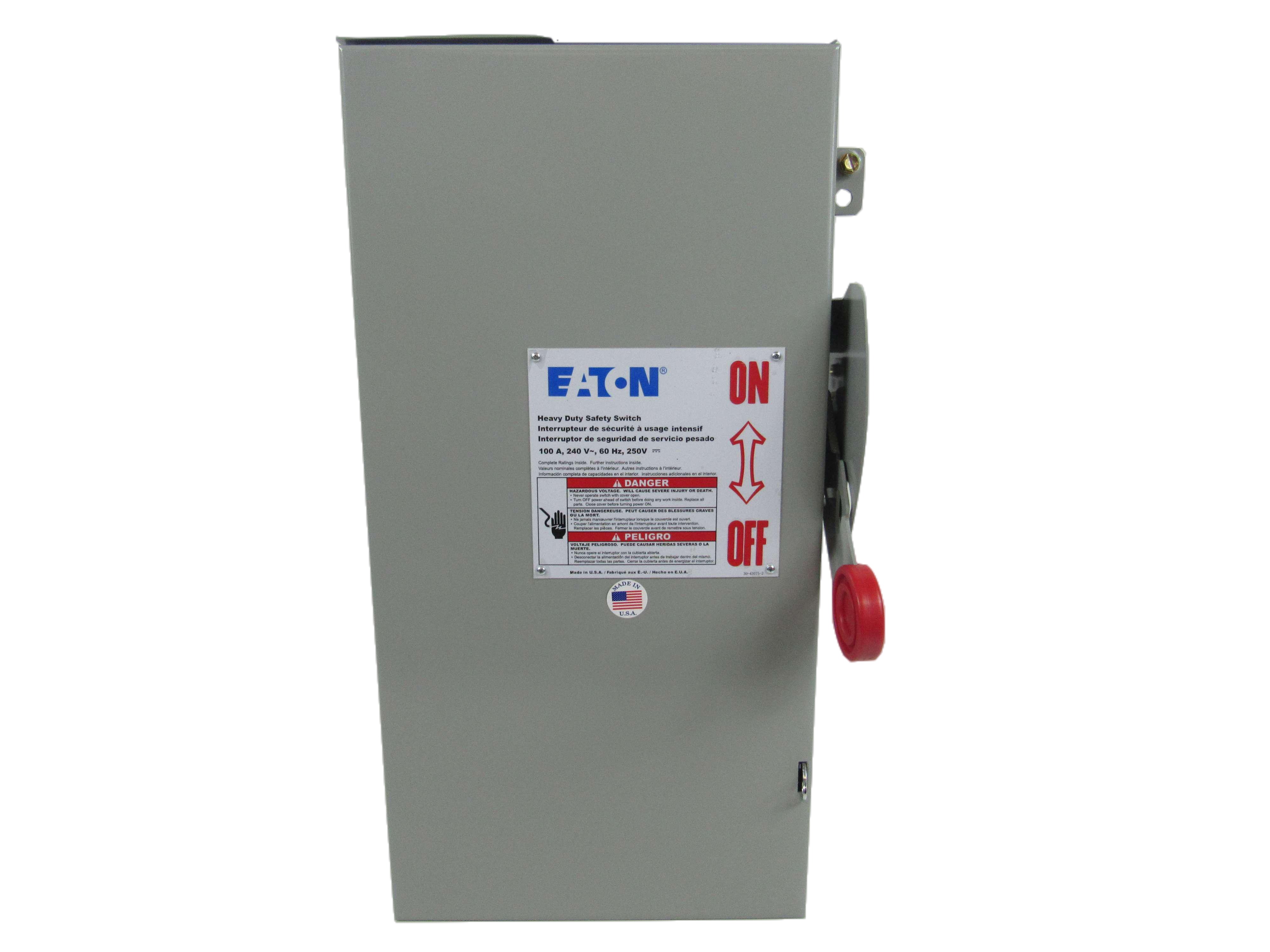 Eaton DH223NRK Single Throw Safety Switch