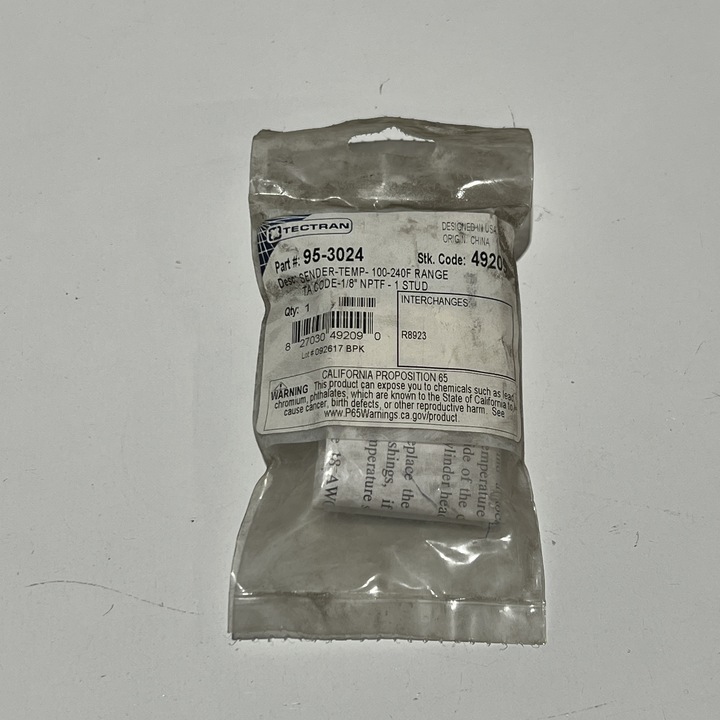 TECTRAN 95-3024 Motor Maintenance and Replacement Parts