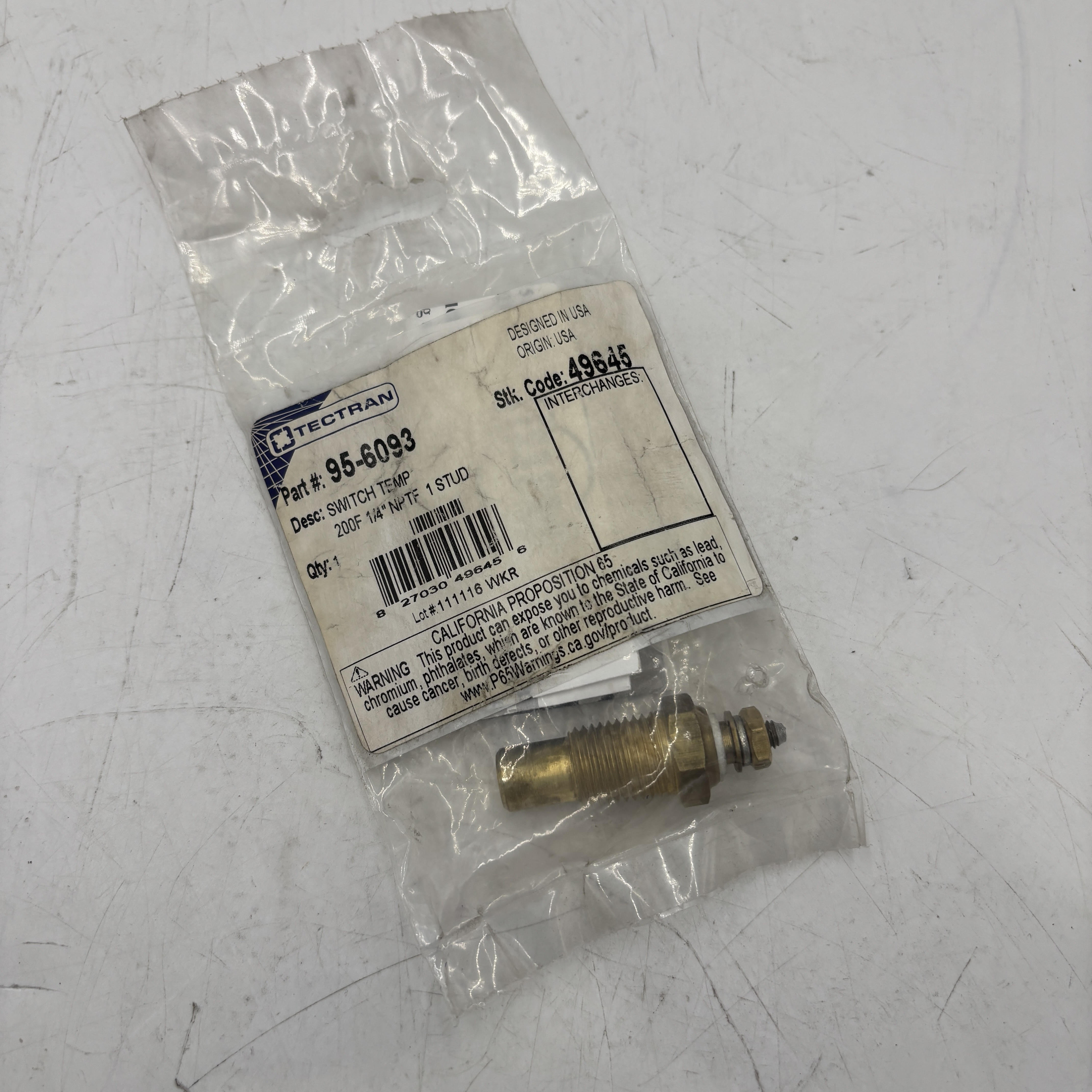 TECTRAN 95-6093 Gauges and Other Accessories TECTRAN 95-6093 Gauges and Other Accessories