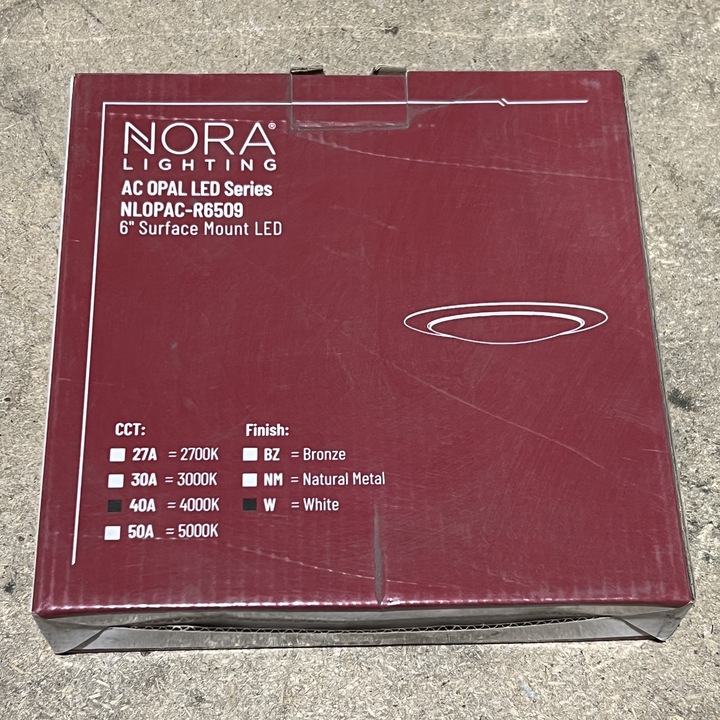 Nora Lighting NLOPAC-R650940AW Recessed Lighting