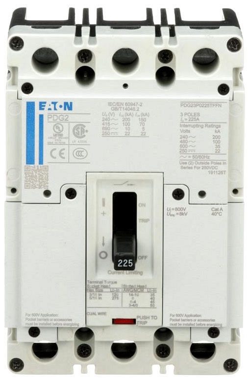 Eaton PDG23M0200TFFL Molded Case Breakers (MCCBs) (Damaged, For Parts or Repair) Eaton PDG23M0200TFFL Molded Case Breakers (MCCBs) (Damaged, For Parts or Repair)