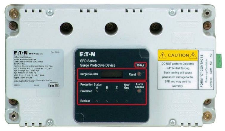 Eaton SPD200480D3A Surge Protection Devices SPDs