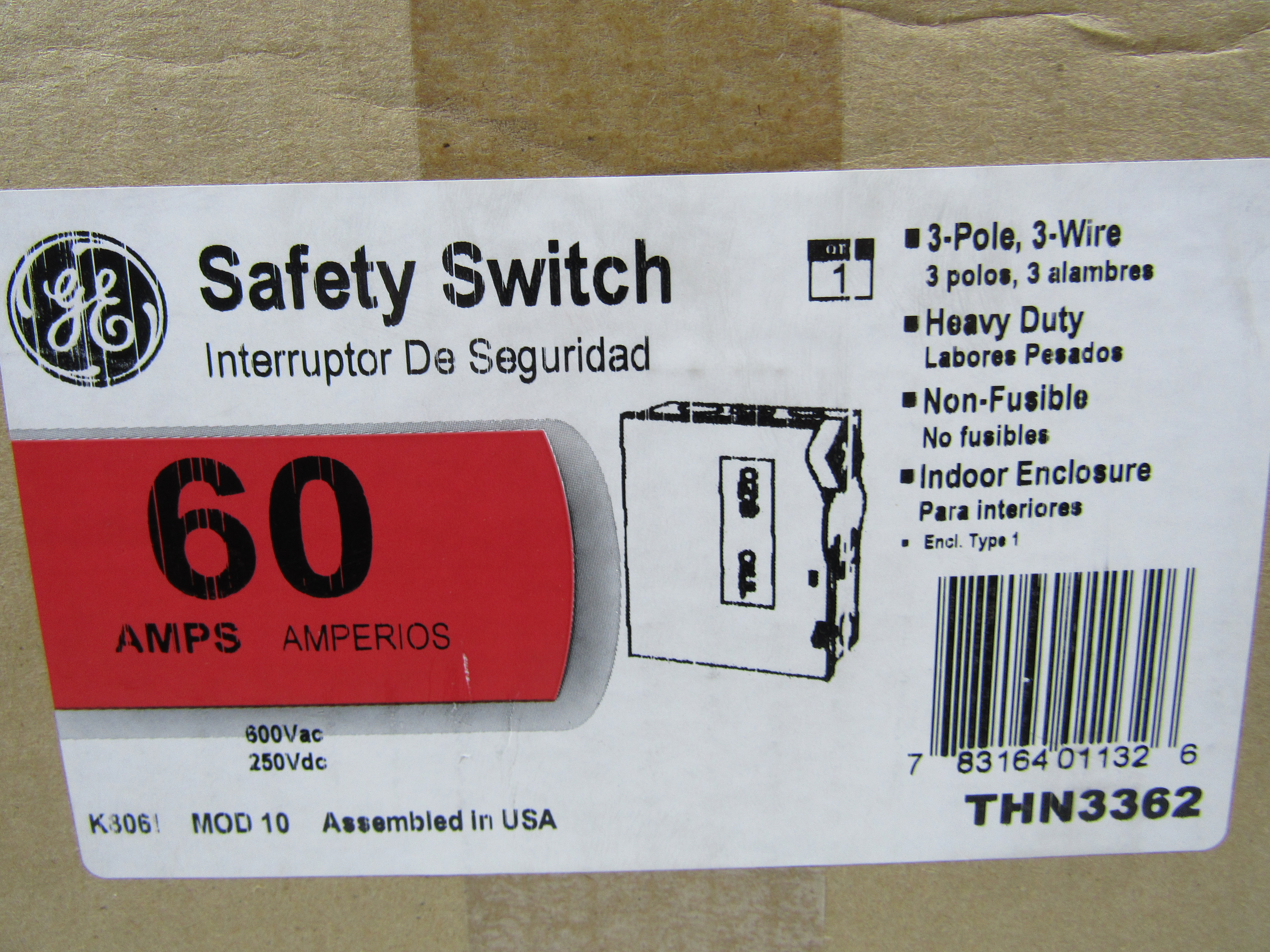 ABB GE Industrial Solutions THN3362 Safety Switch