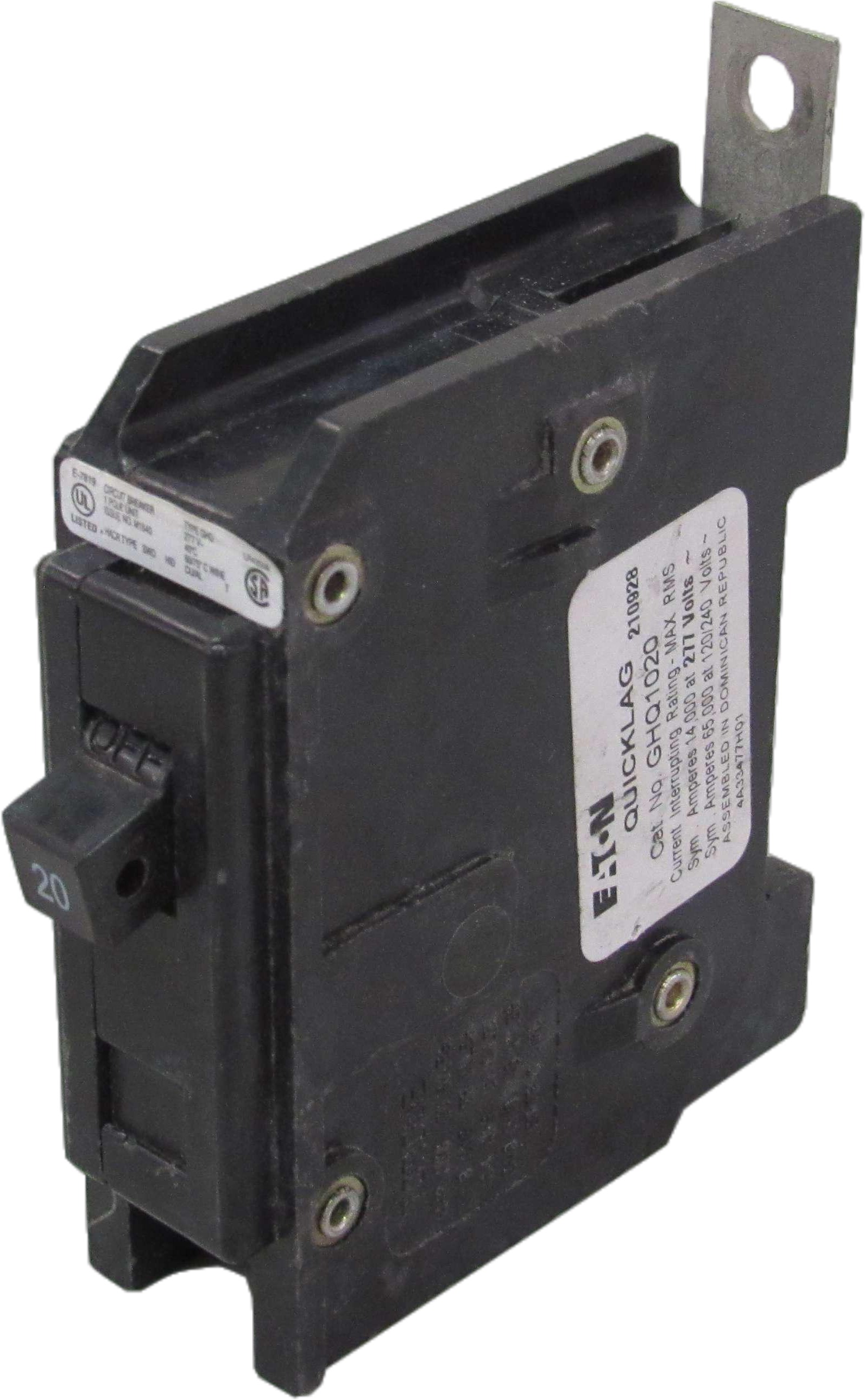 Eaton GHQ1020 Non-Interchangeable Trip Circuit Breaker (Used)