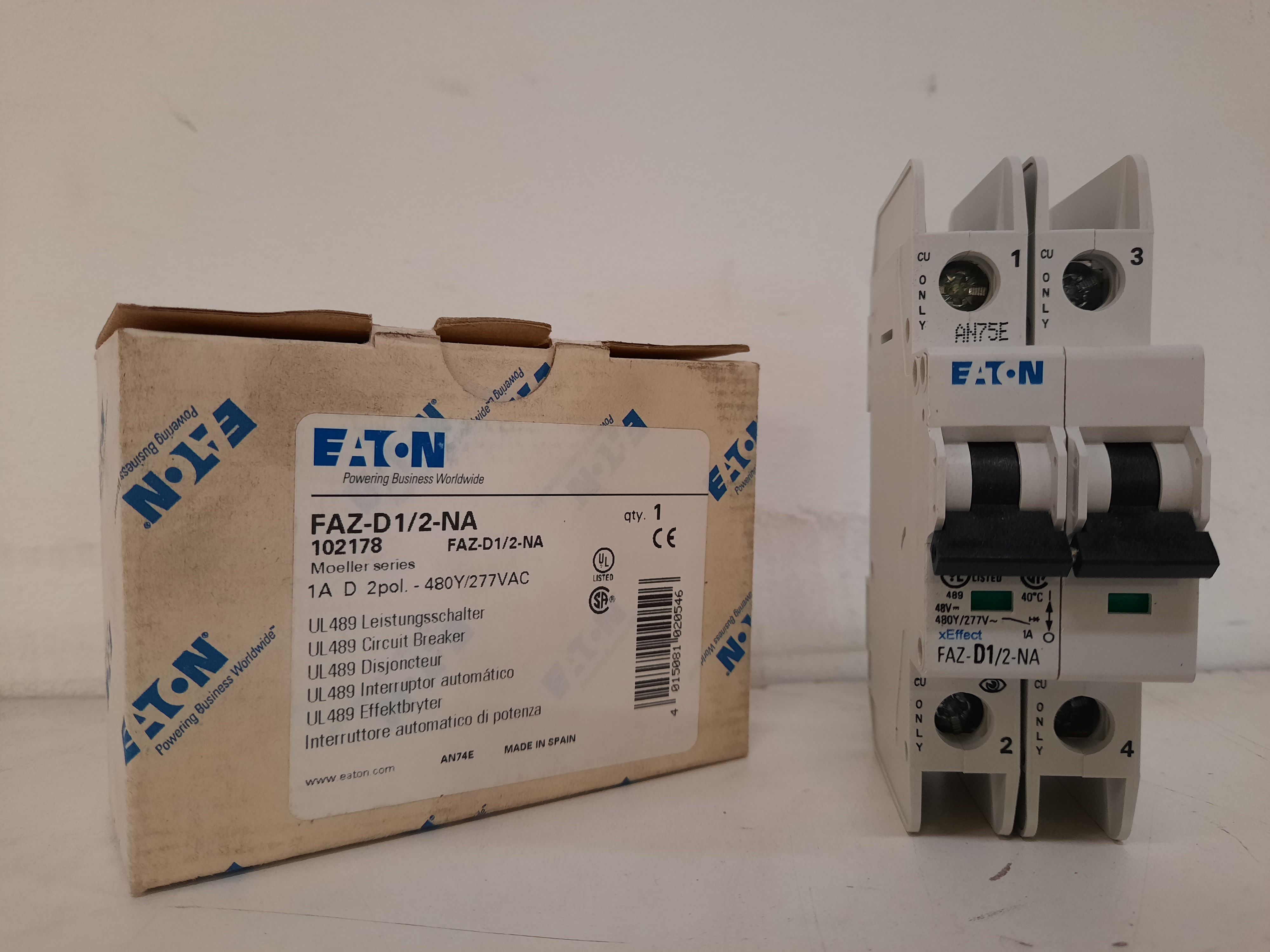 Eaton FAZ-D1/2-NA Miniature Circuit Breaker