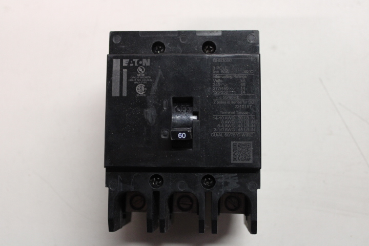 Eaton GHB3060 Non-Interchangeable Trip Circuit Breaker