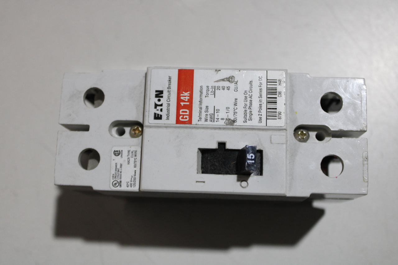 Eaton GD2015 Molded Case Circuit Breaker (Used)
