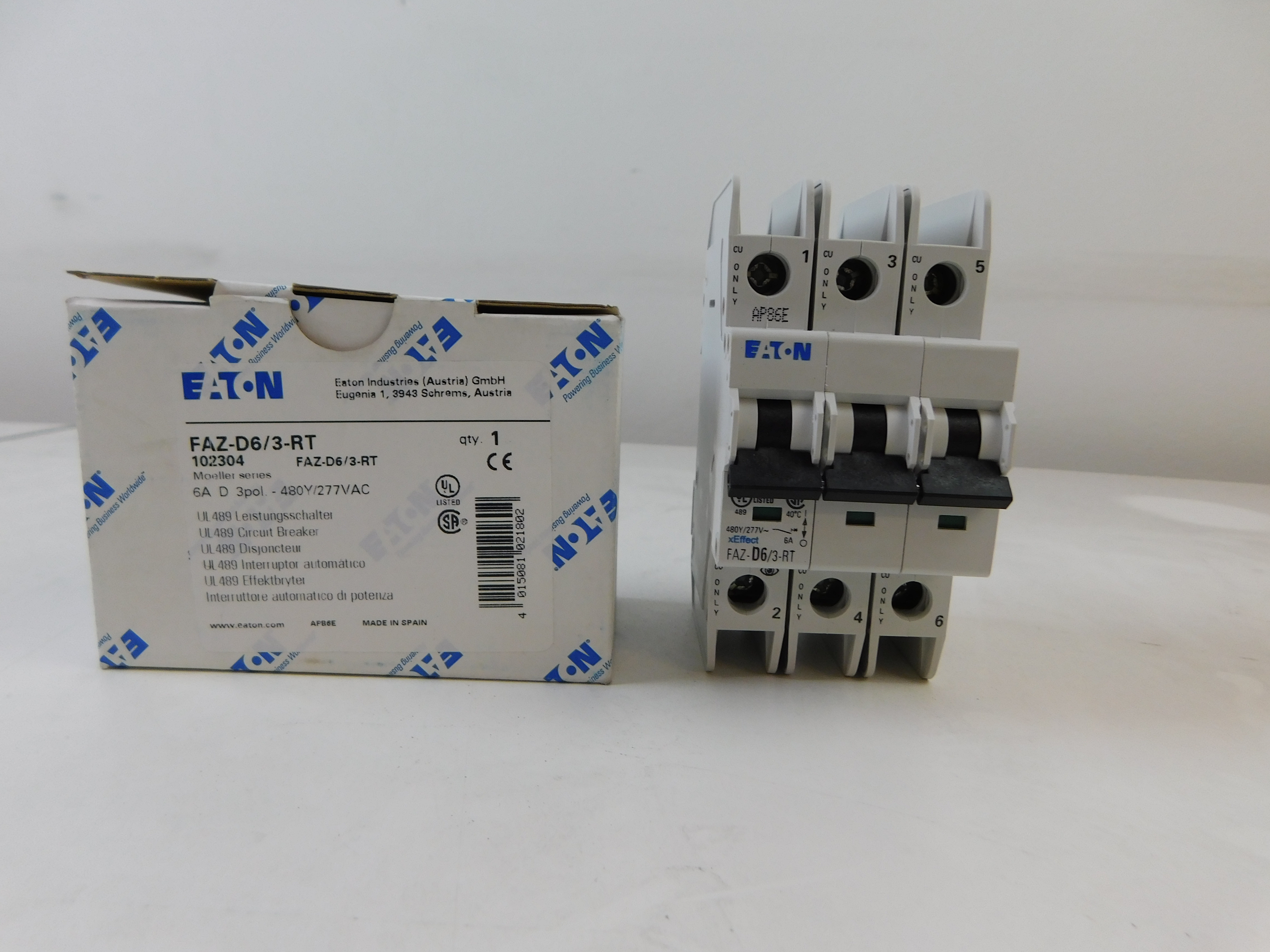 Eaton FAZ-D6/3-RT Miniature Circuit Breaker