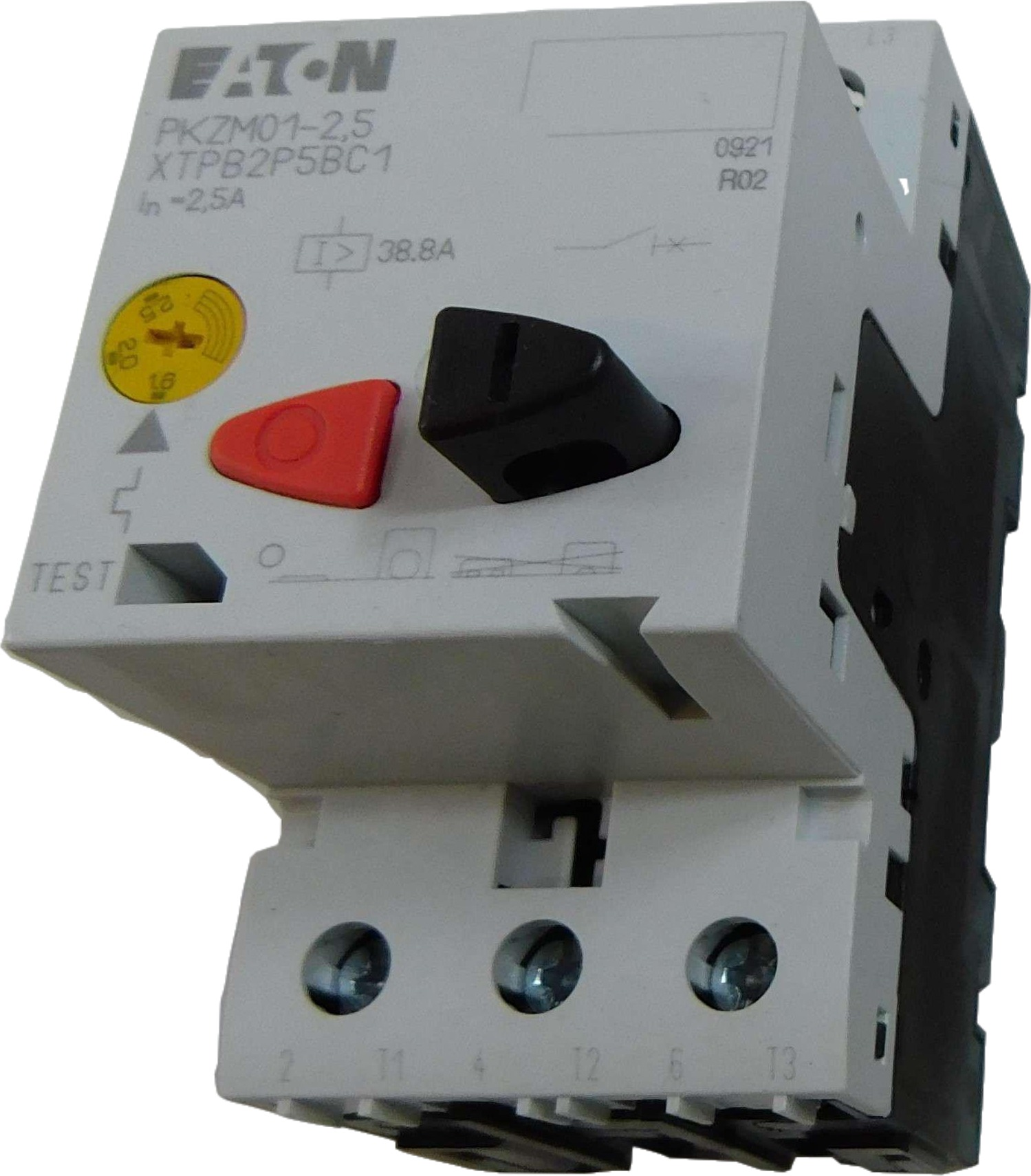 Eaton XTPB2P5BC1 Pushbutton Manual Motor Protector