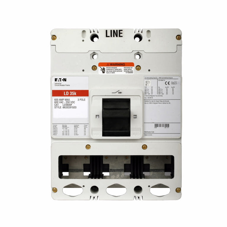 Eaton LDC3600F Molded Case Circuit Breaker Frame (Used)