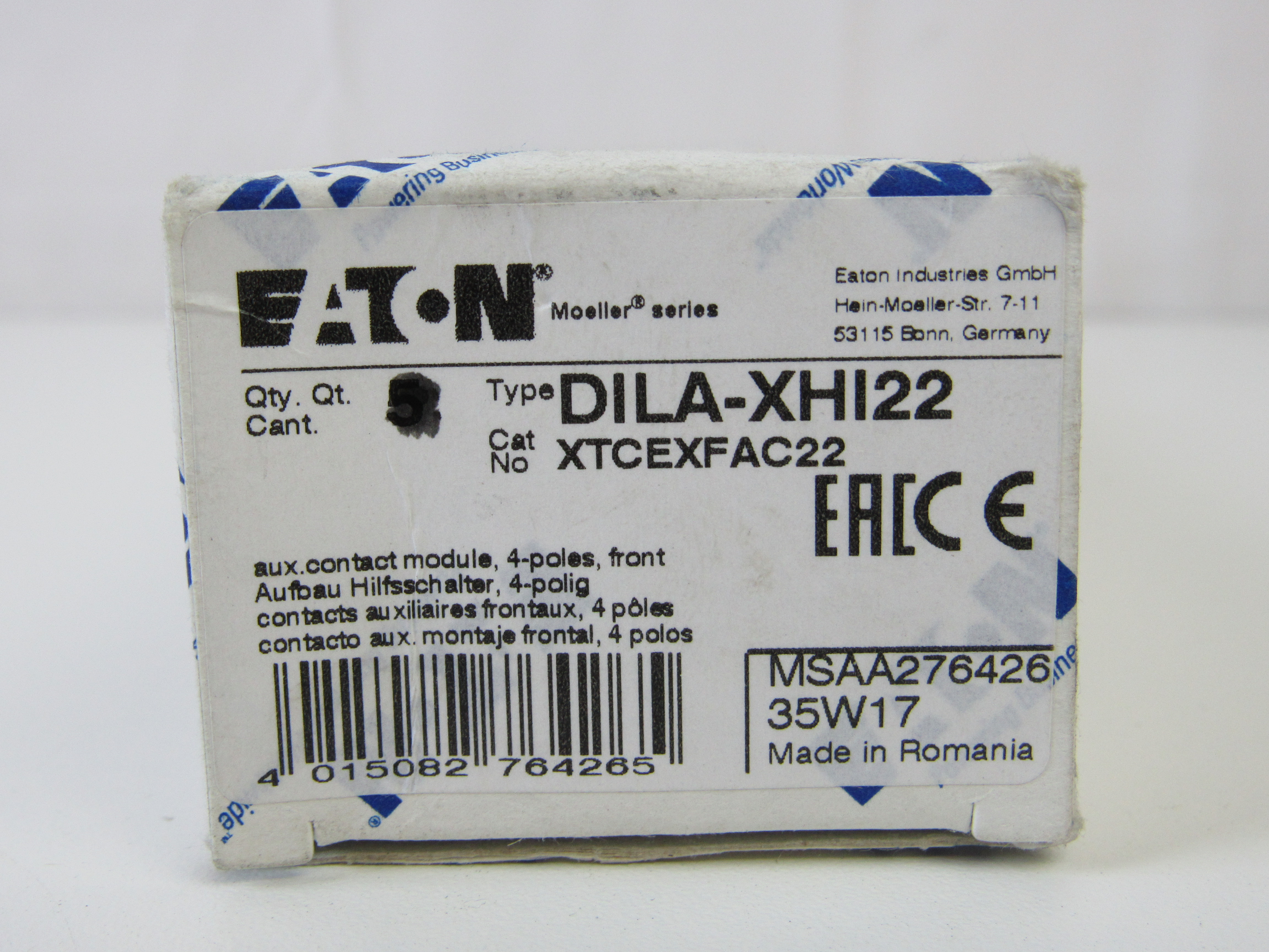 Eaton XTCEXFAC22 IEC Contactor