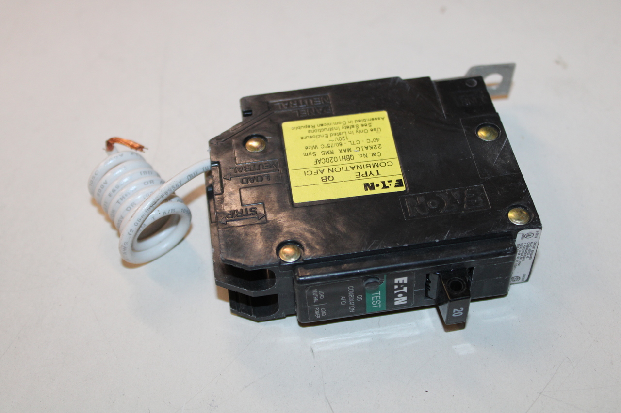 Eaton QBH1020CAF Industrial Arc Fault Circuit Breaker (Used) Eaton QBH1020CAF Industrial Arc Fault Circuit Breaker (Used)