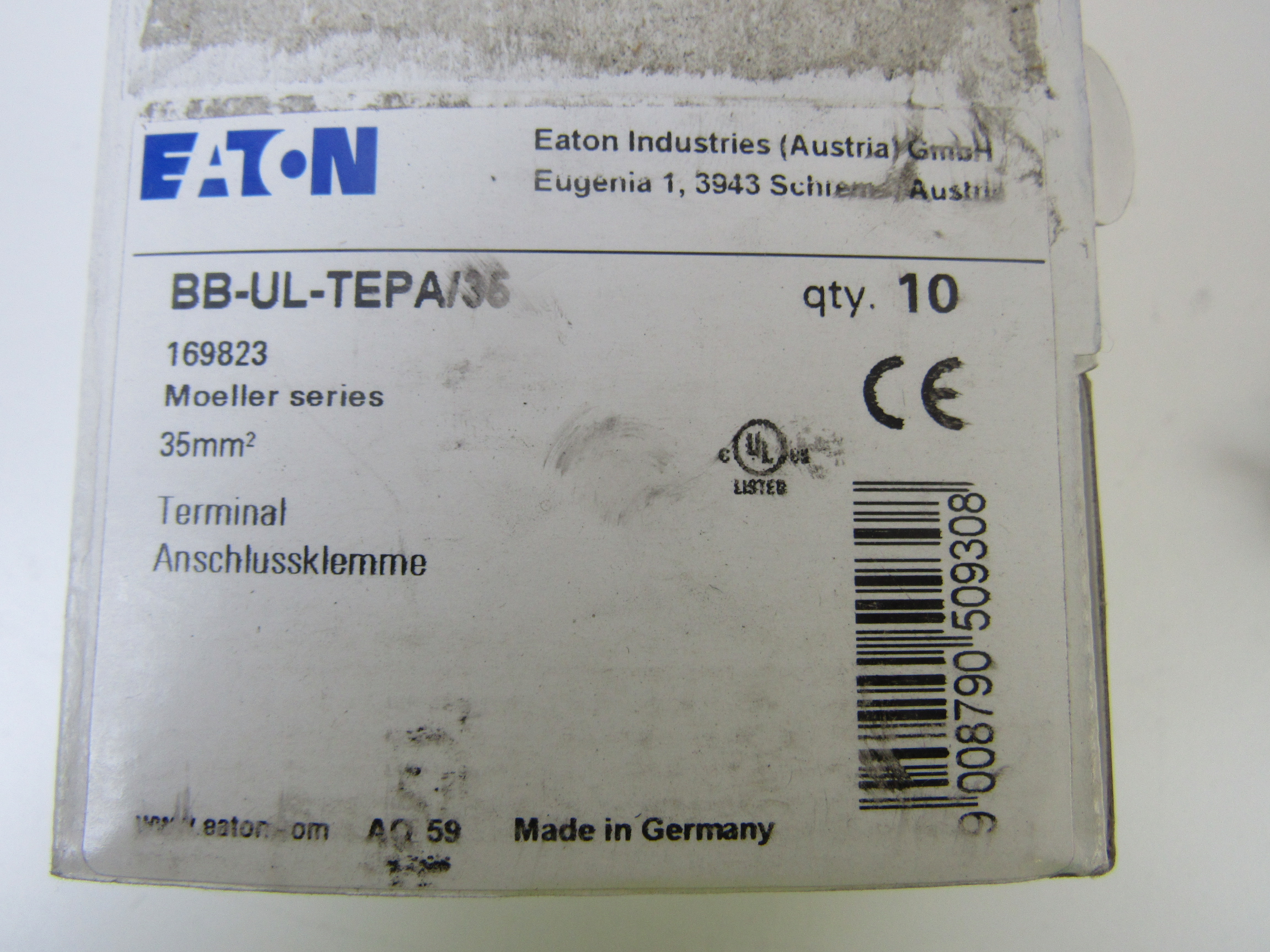 Eaton BB-UL-TEPA/35 Circuit Breaker Supply Terminal Eaton BB-UL-TEPA/35 Circuit Breaker Supply Terminal
