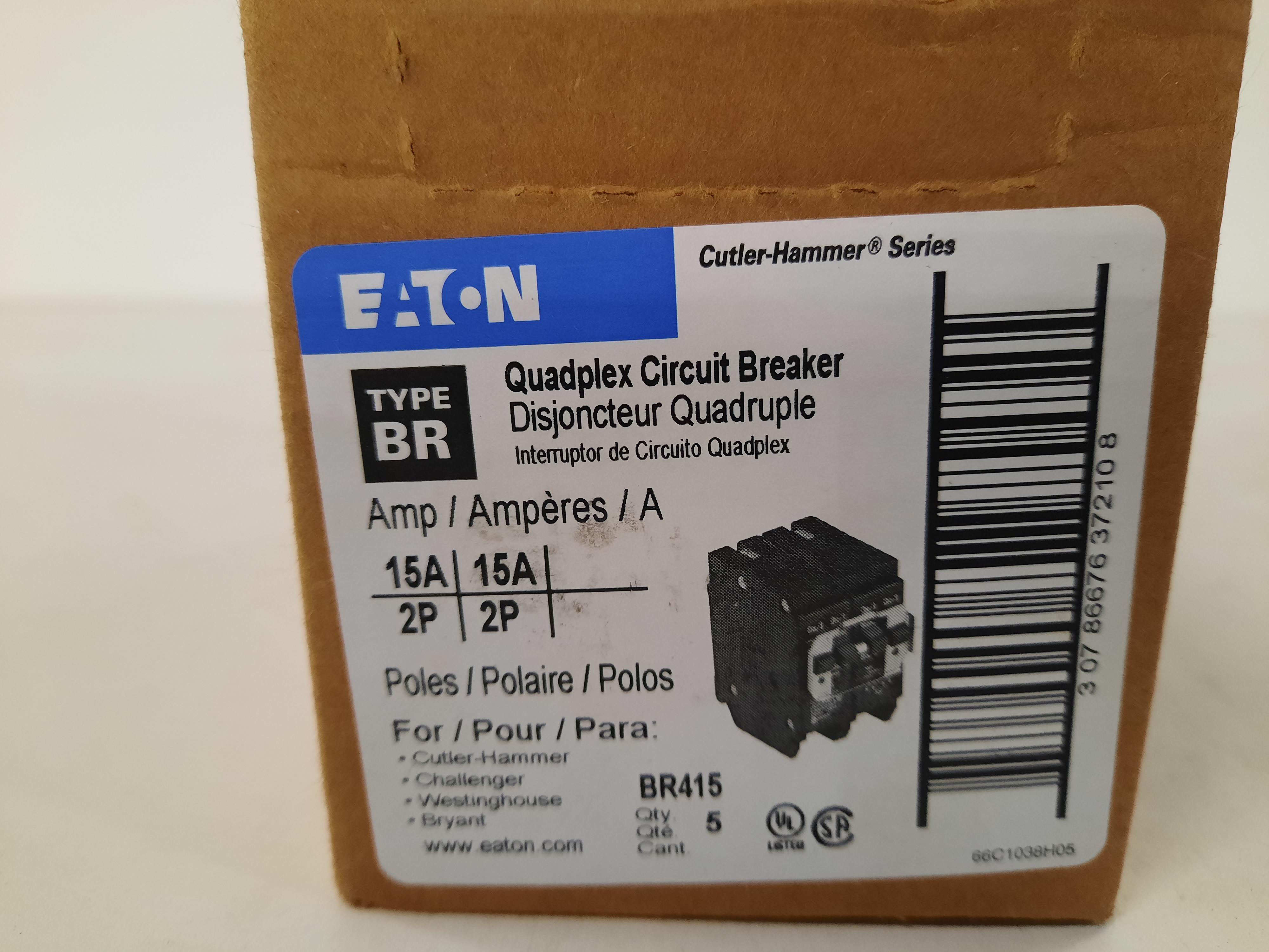 Bryant BR415 Miniature Circuit Breakers (MCBs)