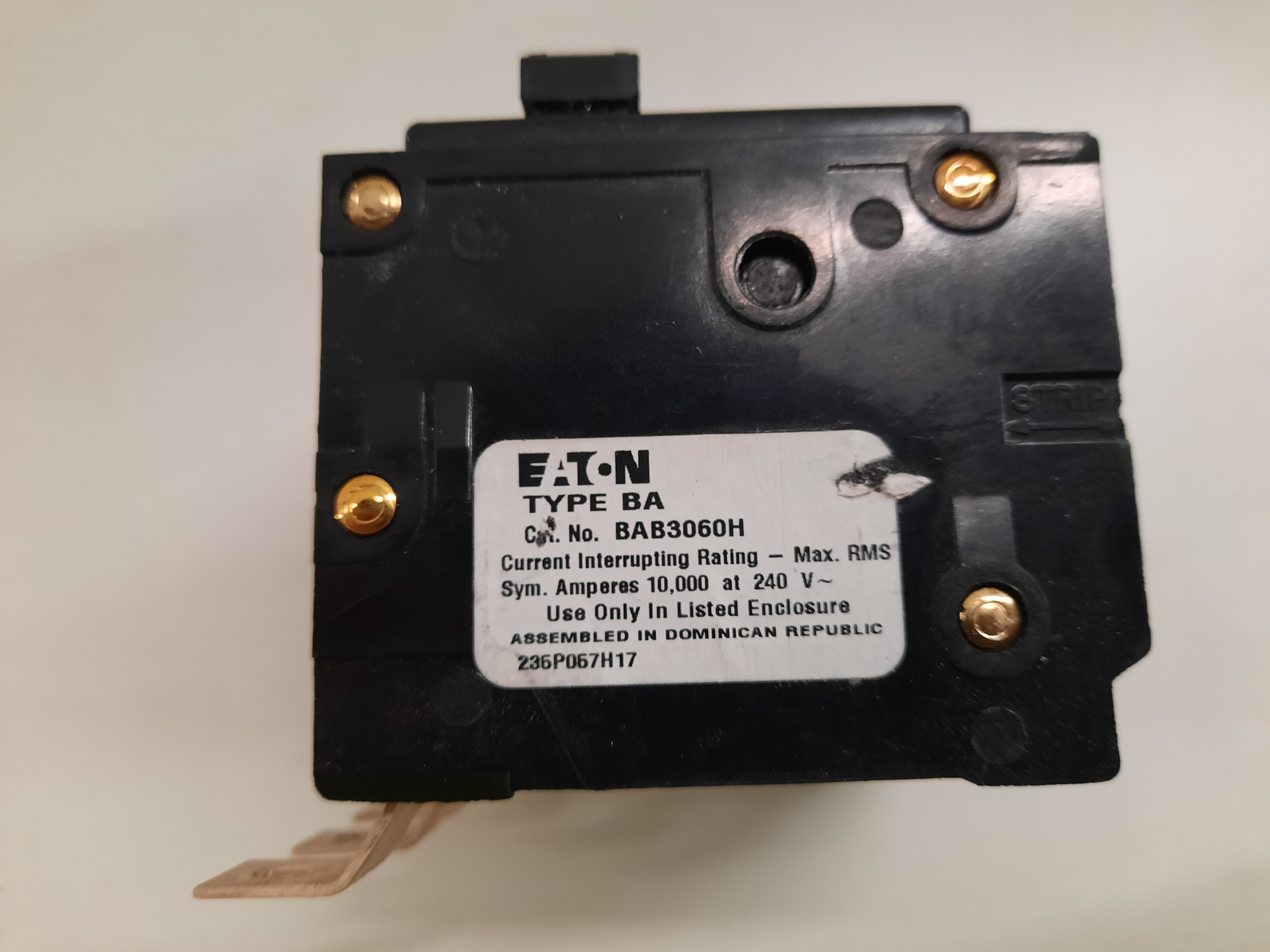 Eaton BAB3060H Miniature Circuit Breakers (MCBs)