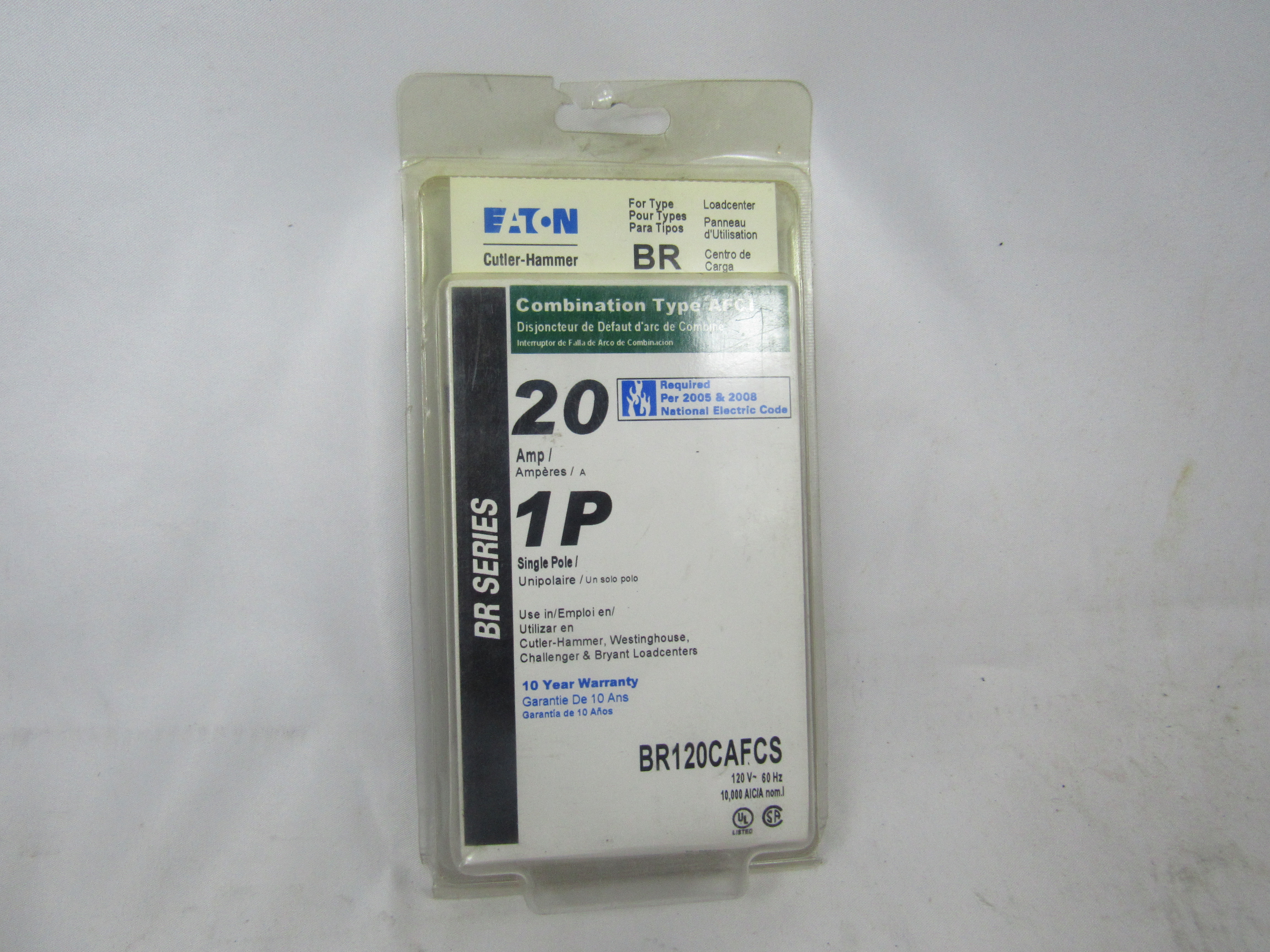 Eaton BR120CAFCS Miniature Circuit Breakers (MCBs)