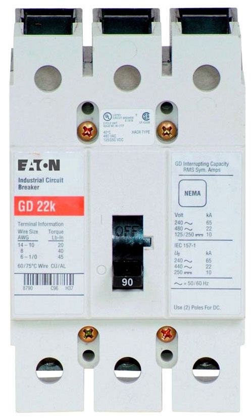Eaton GD3090 Molded Case Breakers (MCCBs)