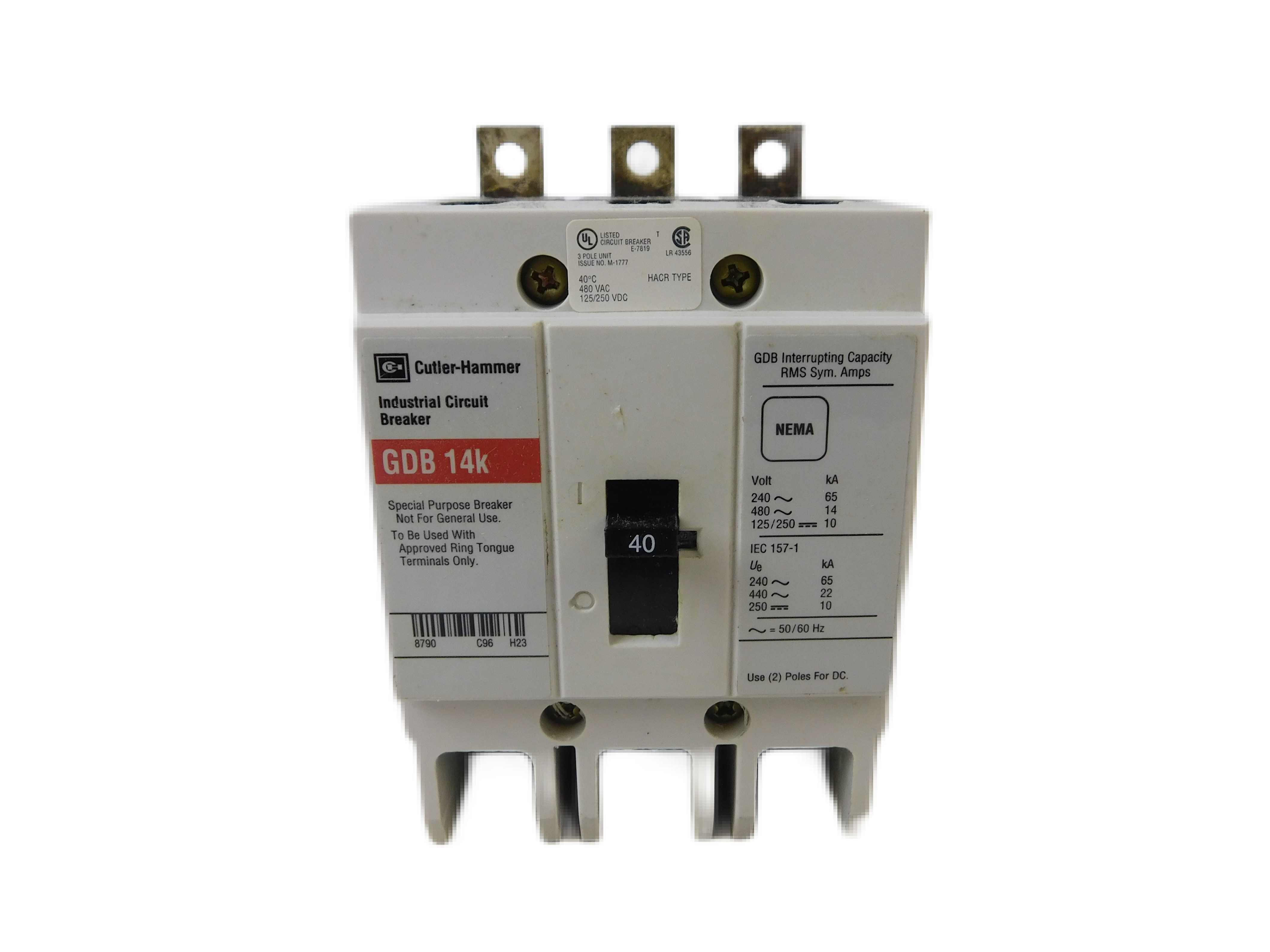 Eaton GDB3040D Molded Case Breakers (MCCBs)