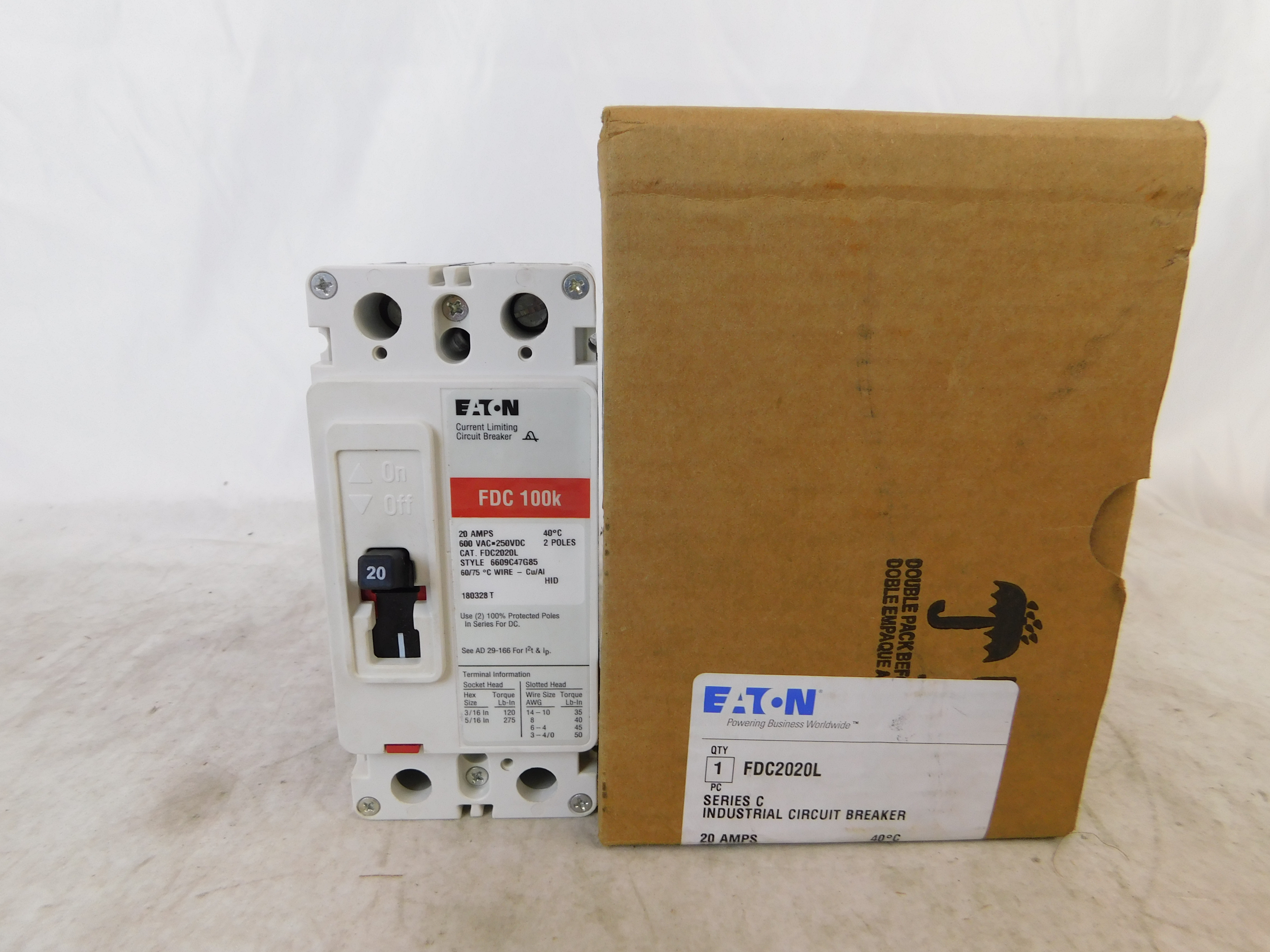 Eaton FDC2020L Molded Case Breakers (MCCBs)