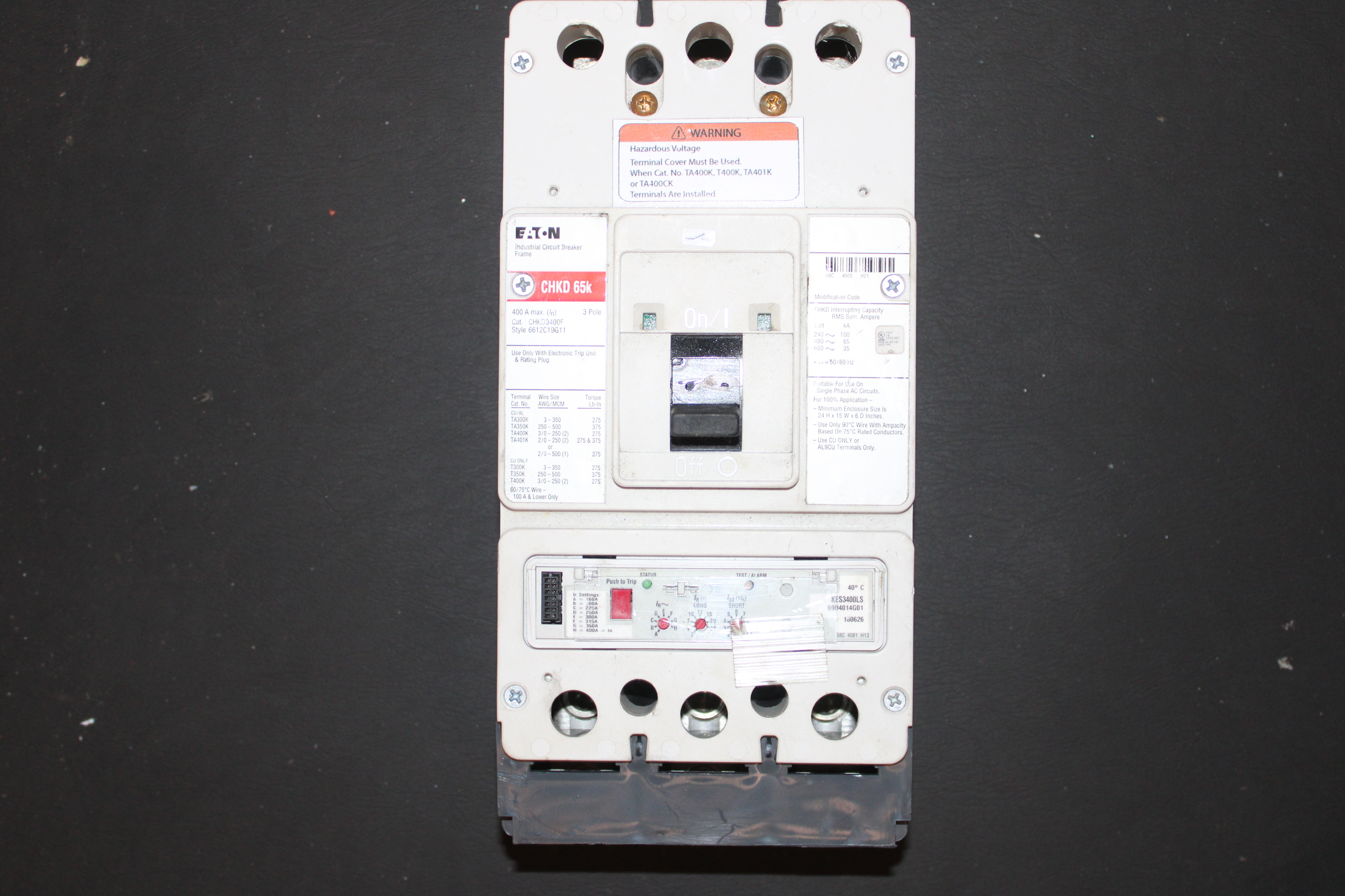 Eaton CHKD3400F Molded Case Breakers (MCCBs)