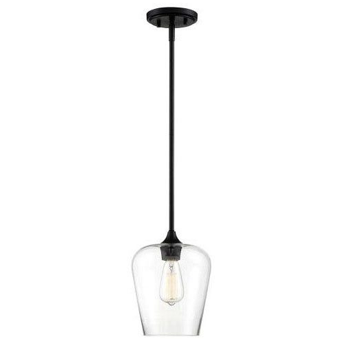Savoy House 7-4036-1-BK Mini-Pendant Light Fixture (Repackaged)