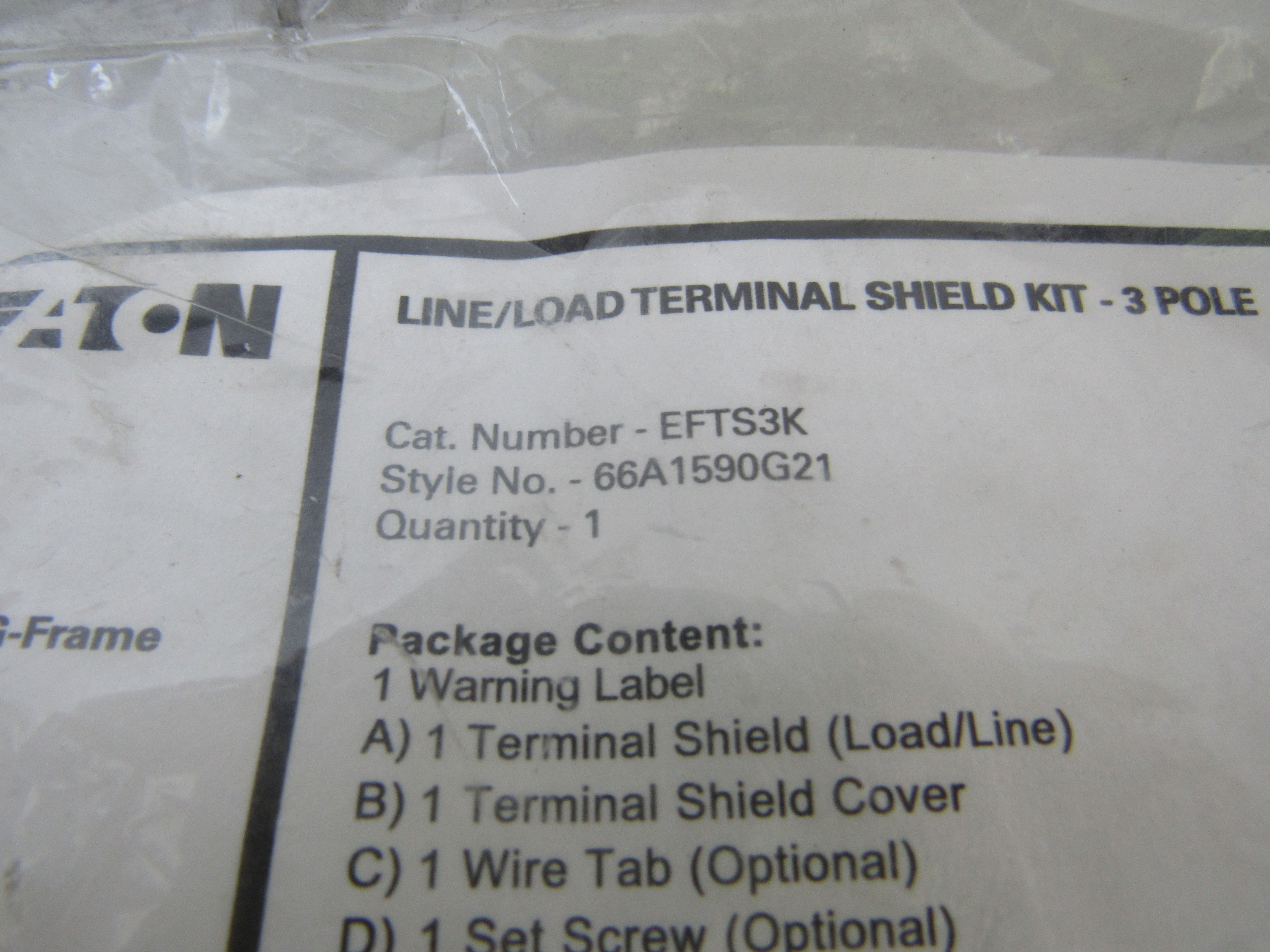 Eaton EFTS3K Circuit Breaker Accessories