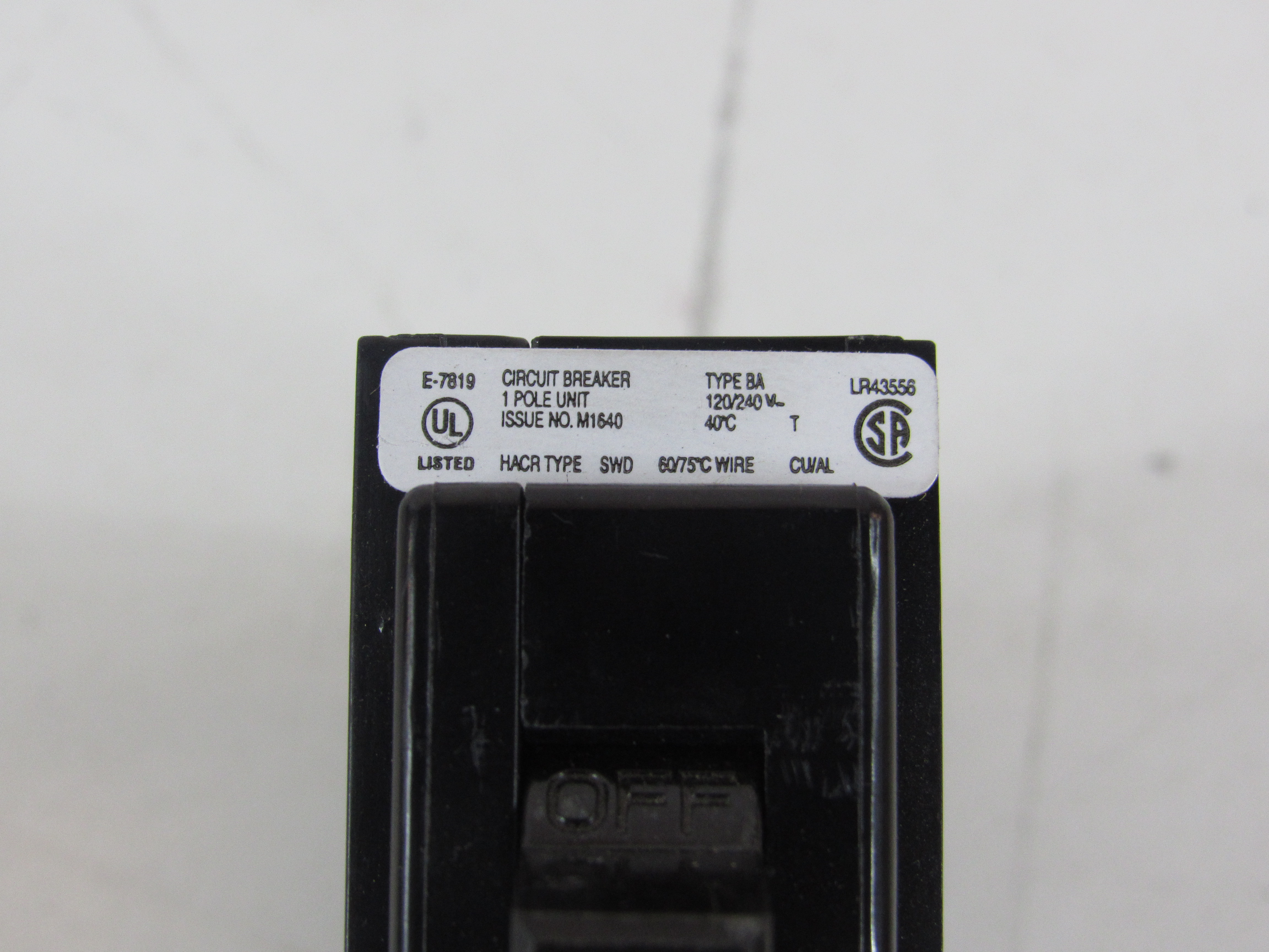 Eaton BA115 Miniature Circuit Breakers (MCBs)