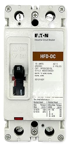 Eaton HFDDC2015L Molded Case Breakers (MCCBs)
