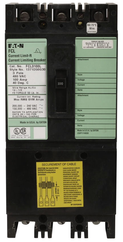 Eaton FCL3070L Molded Case Breakers (MCCBs)