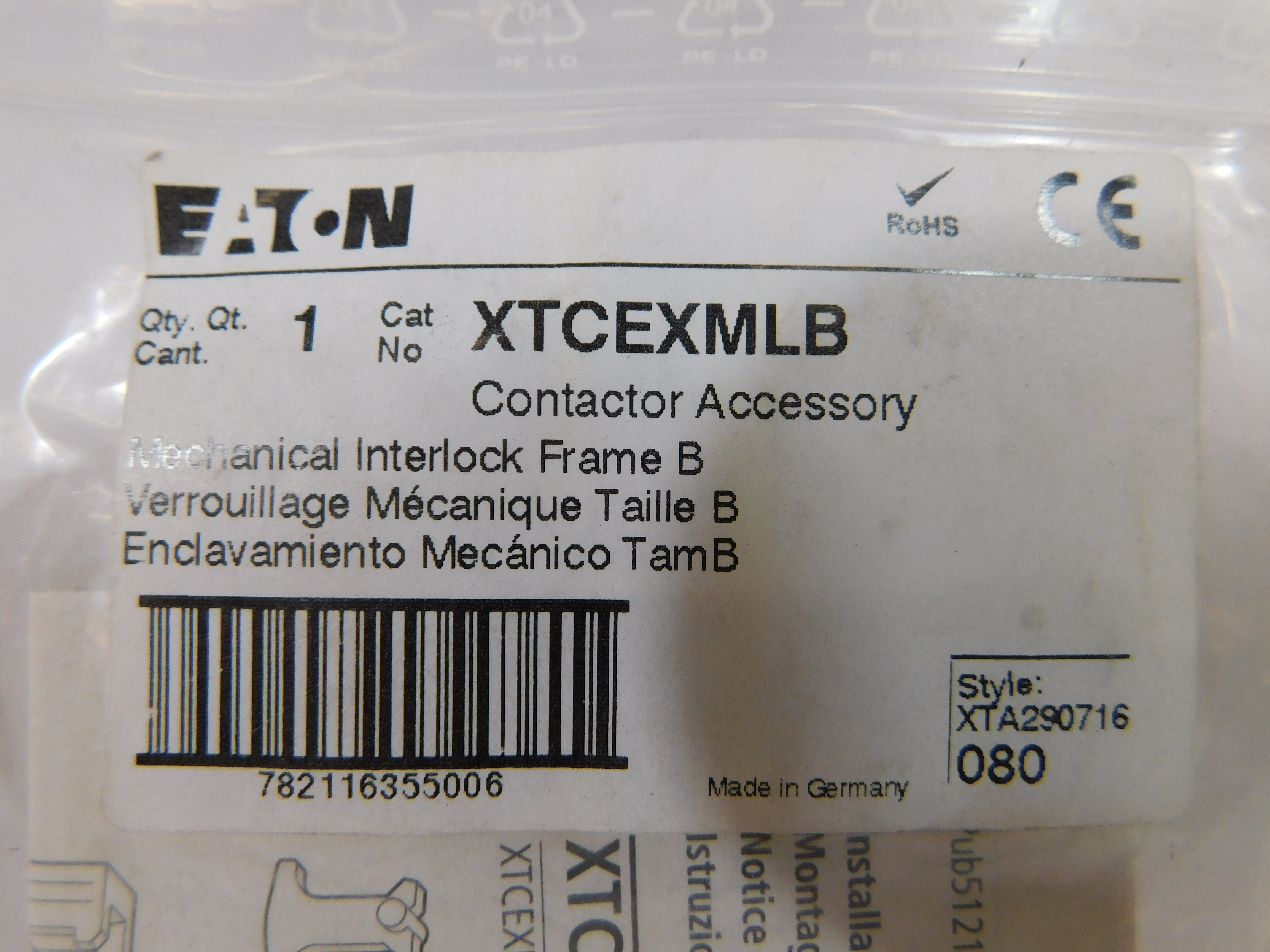 Eaton XTCEXMLB Starter and Contactor Accessories