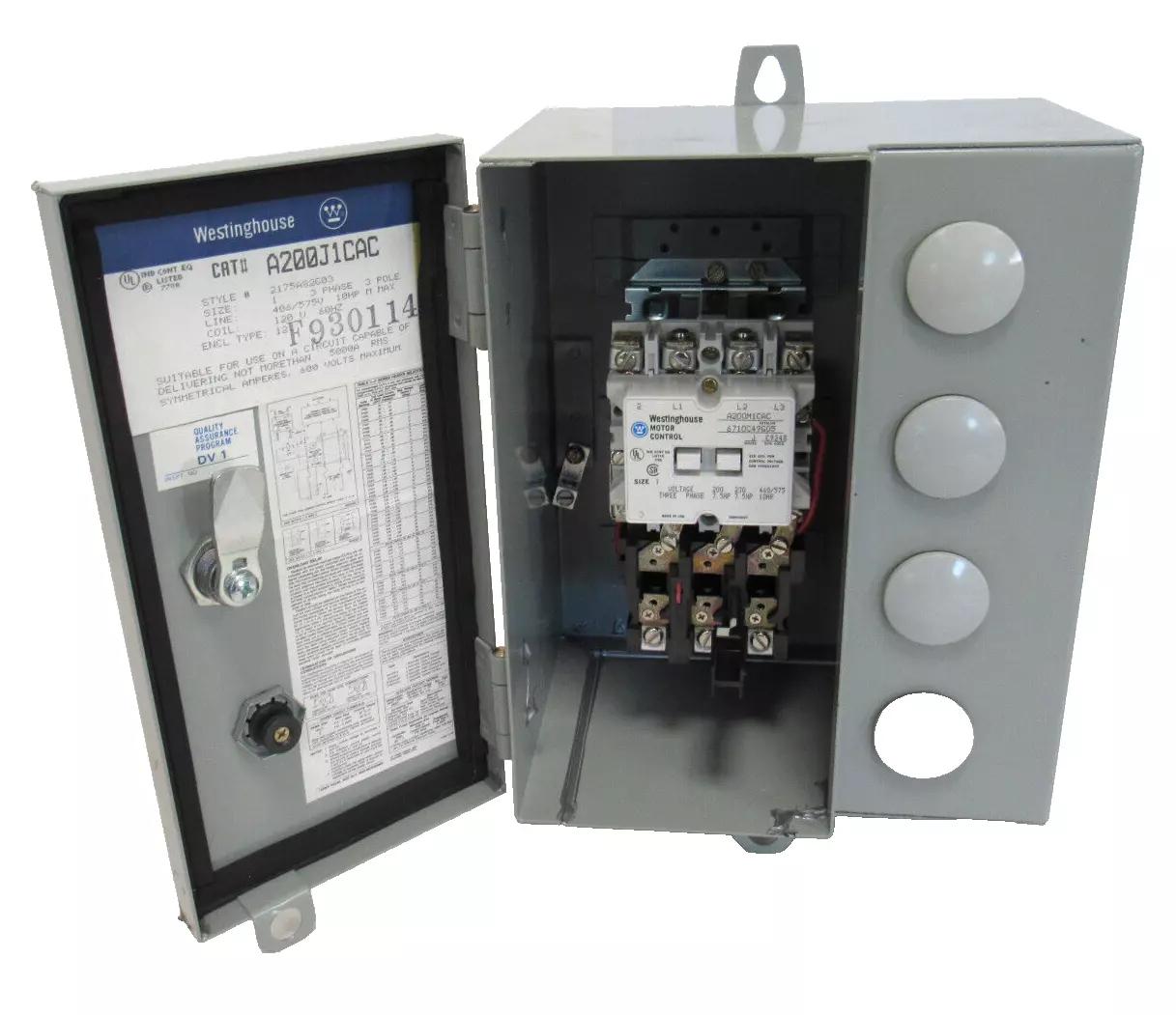 Eaton A200J1CAC Manual Starters Eaton A200J1CAC Manual Starters