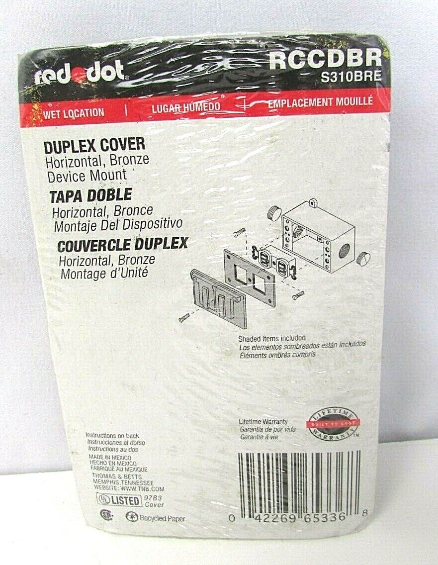 Red Dot RCCDBR Outlet Boxes/Covers/Accessories Red Dot RCCDBR Outlet Boxes/Covers/Accessories