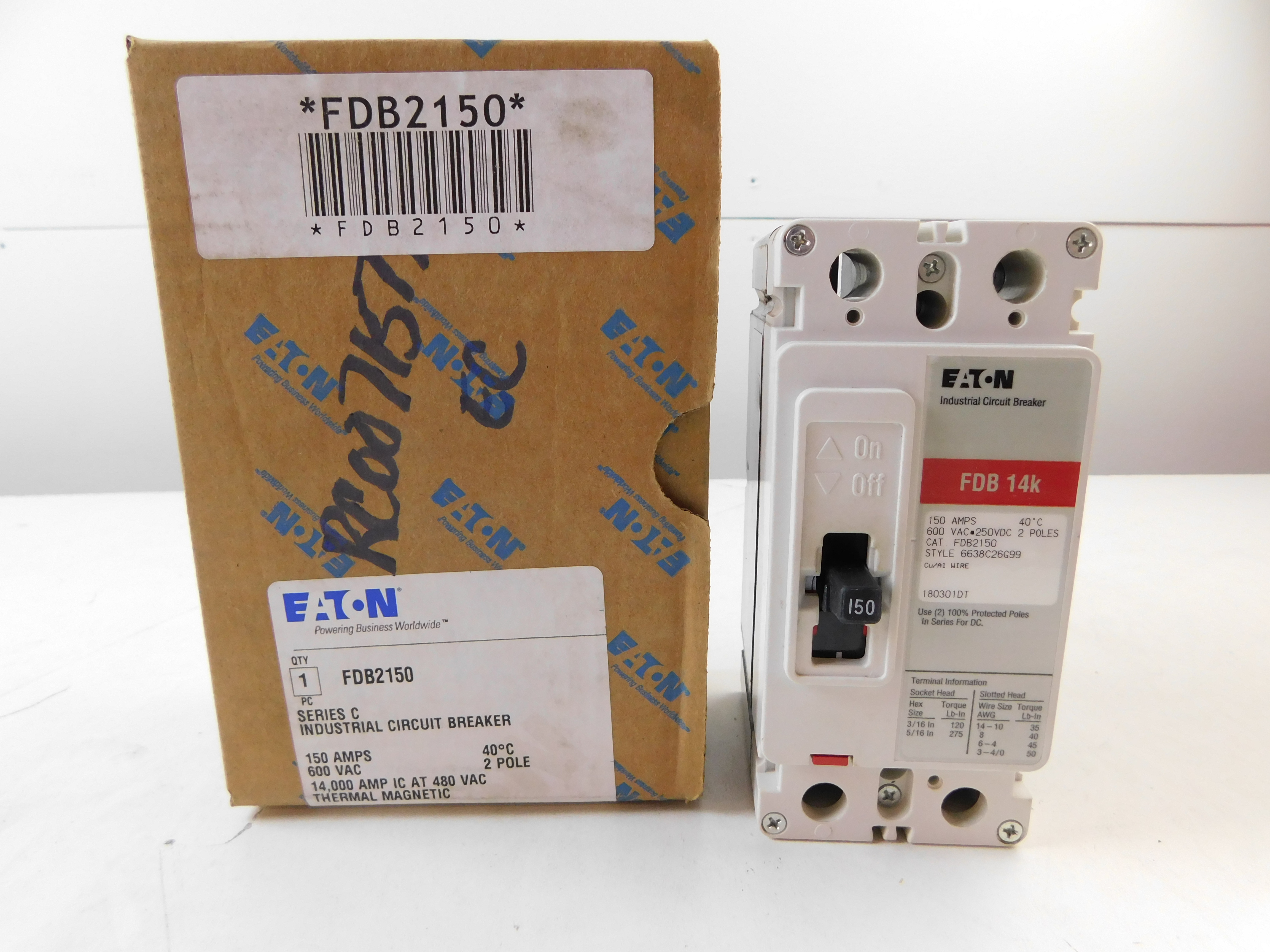 Eaton FDB2150 Molded Case Breakers (MCCBs)
