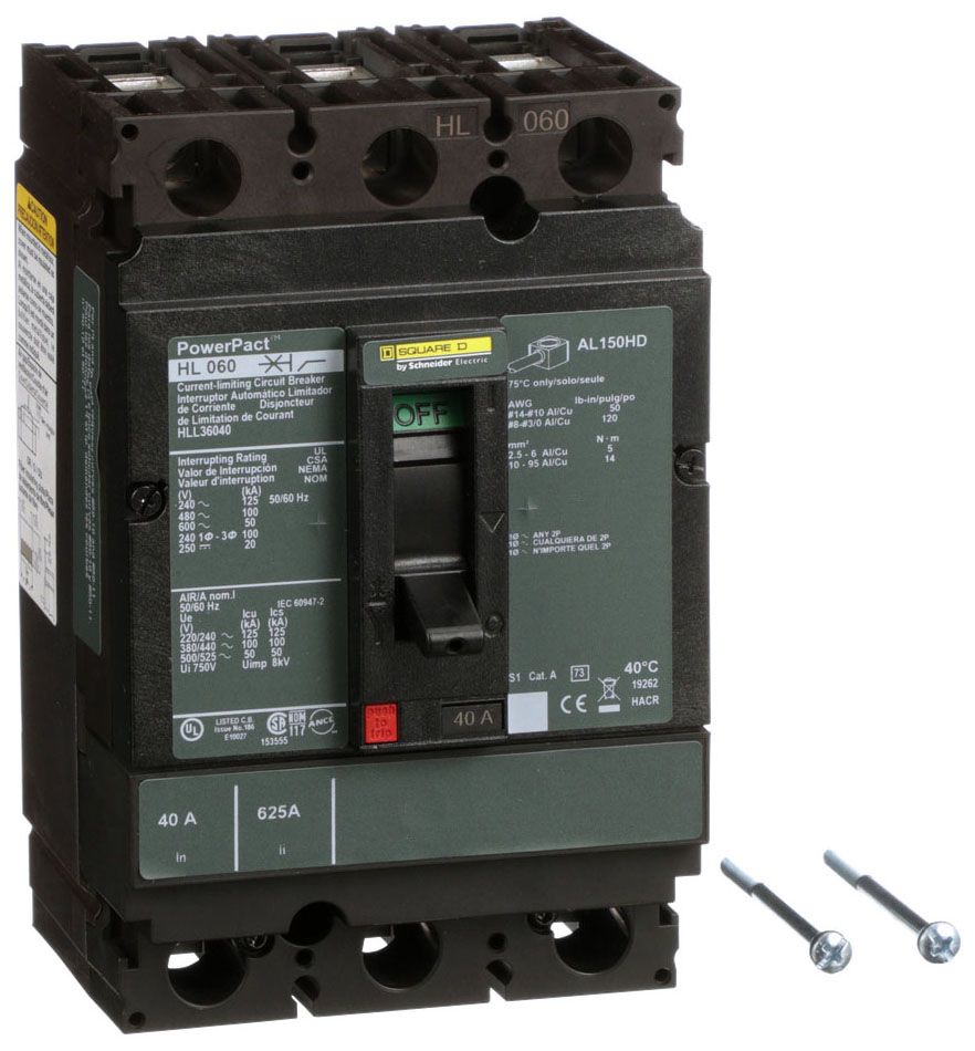 Square D HLL36040 Molded Case Breakers (MCCBs)