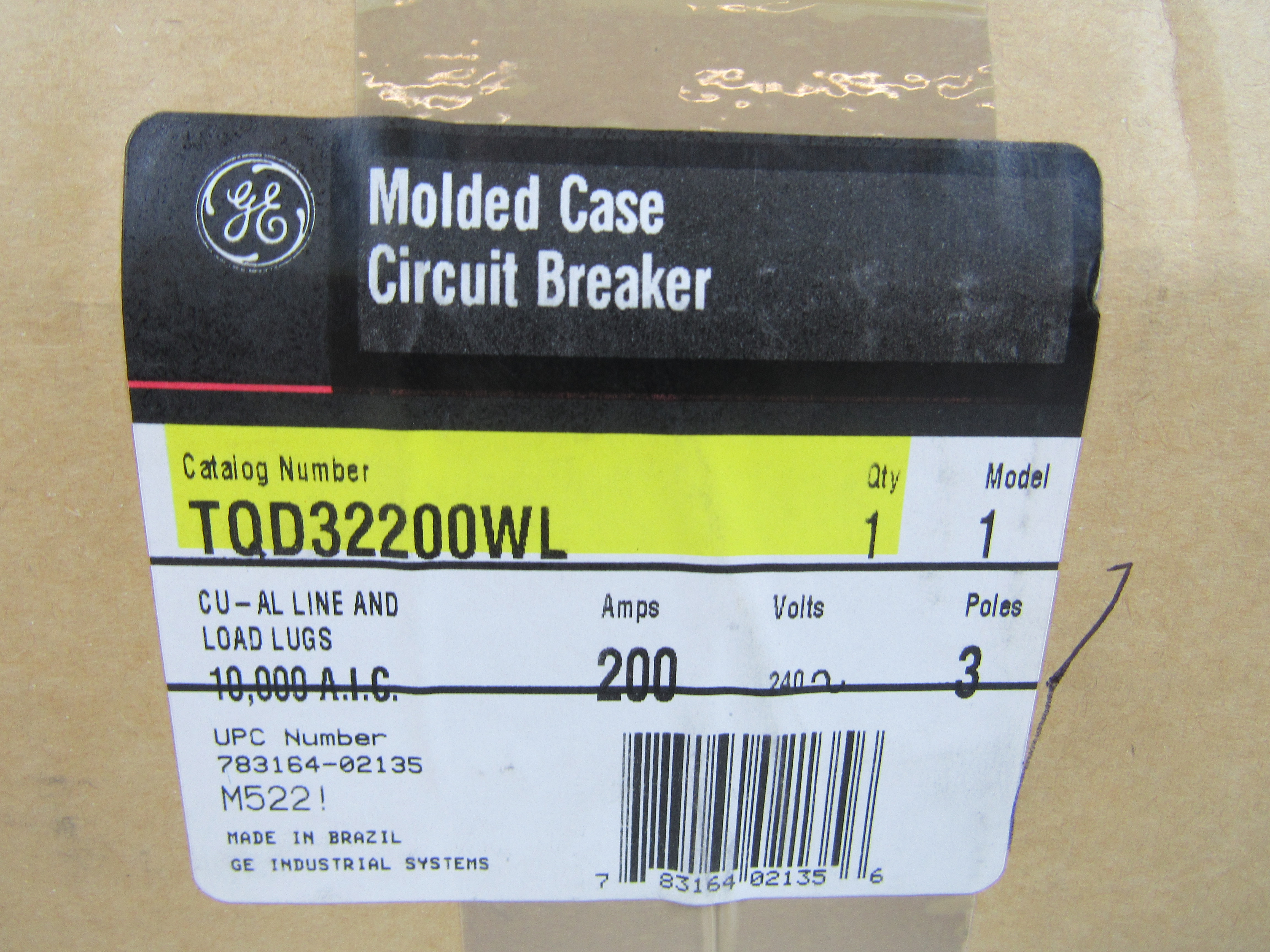 GE TQD32200WL Miniature Circuit Breakers (MCBs)