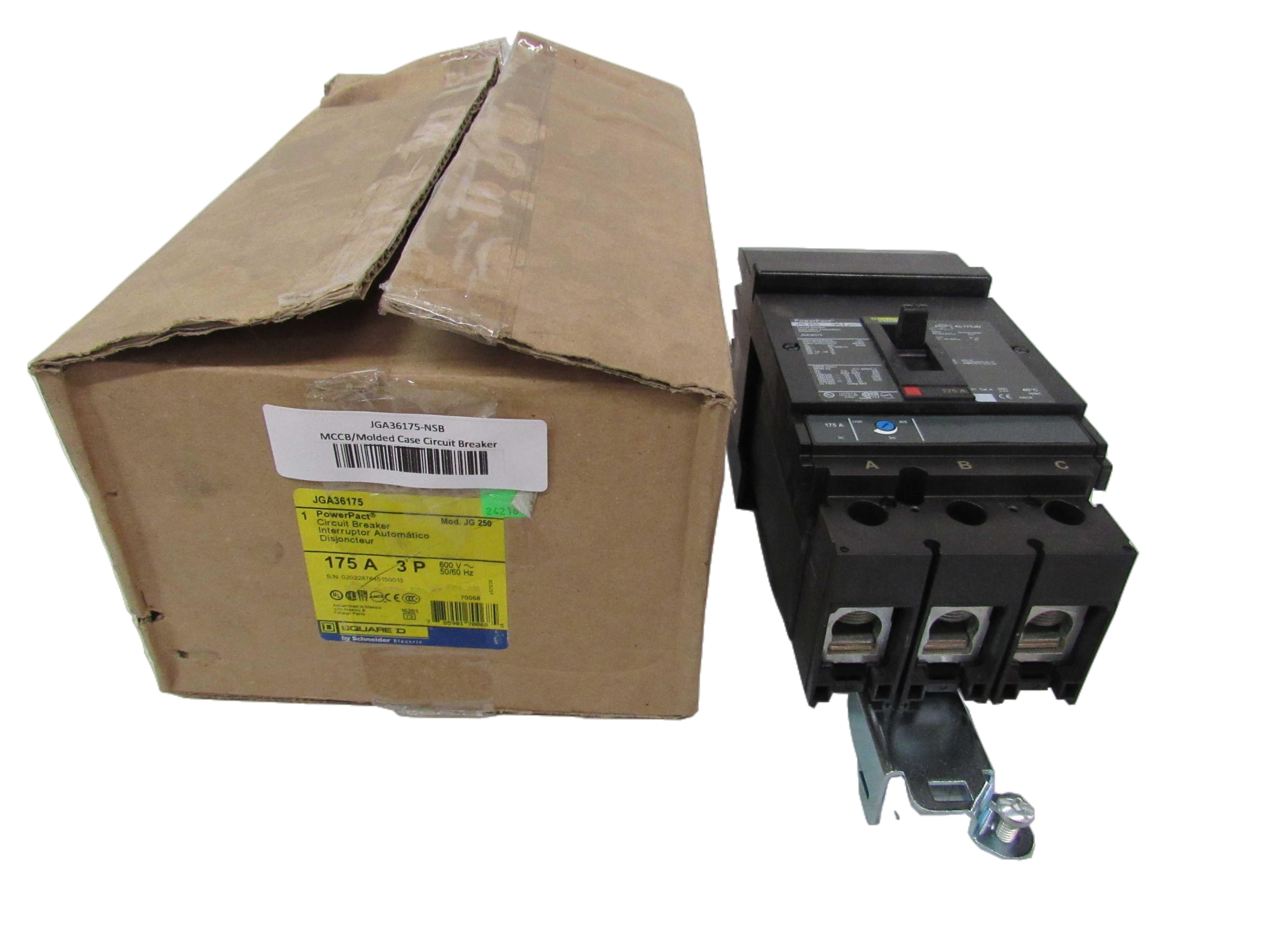Square D JGA36175 Panelboard Molded Case Circuit Breaker